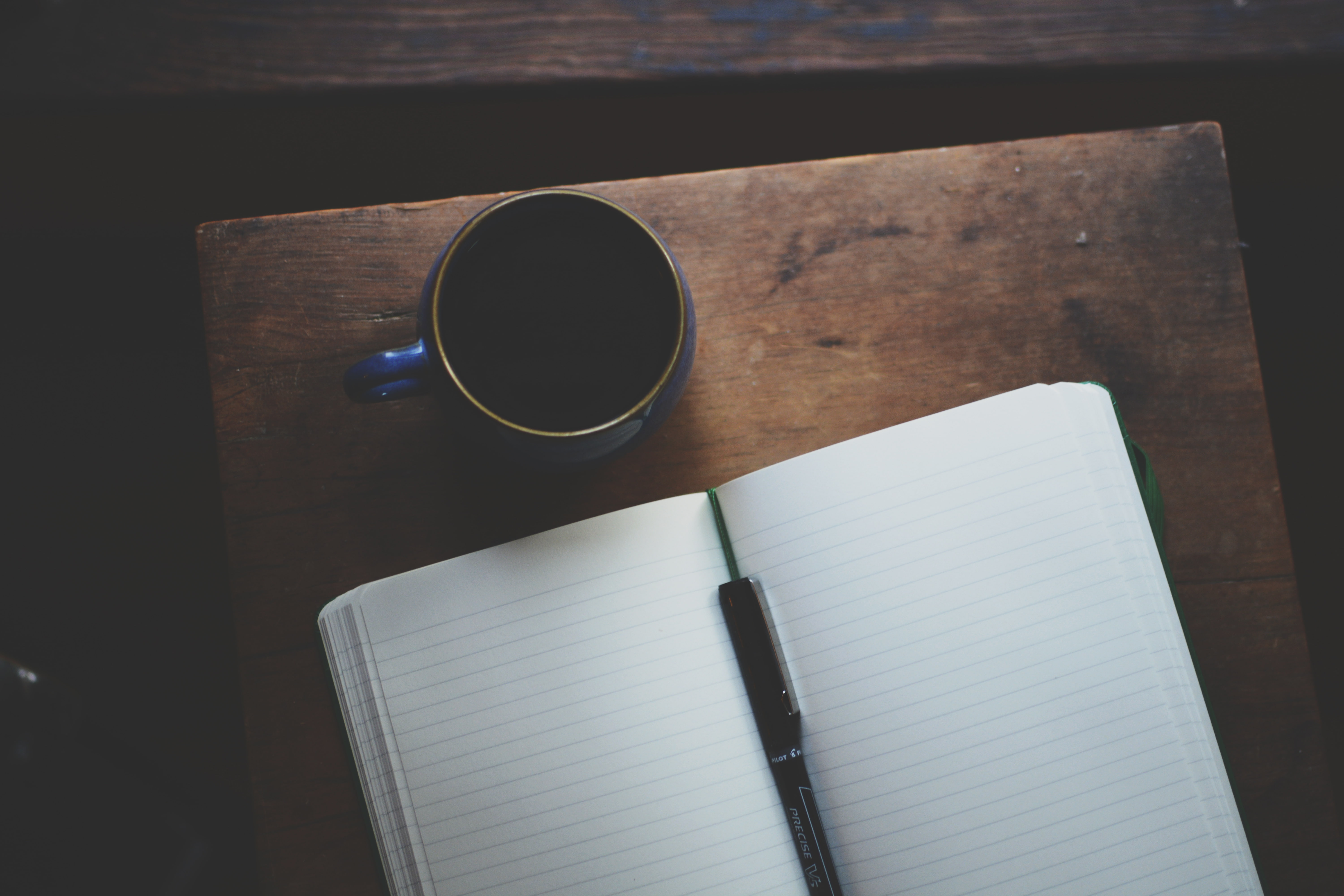 mug, diary, handle, notebook, 5K, HD Wallpaper
