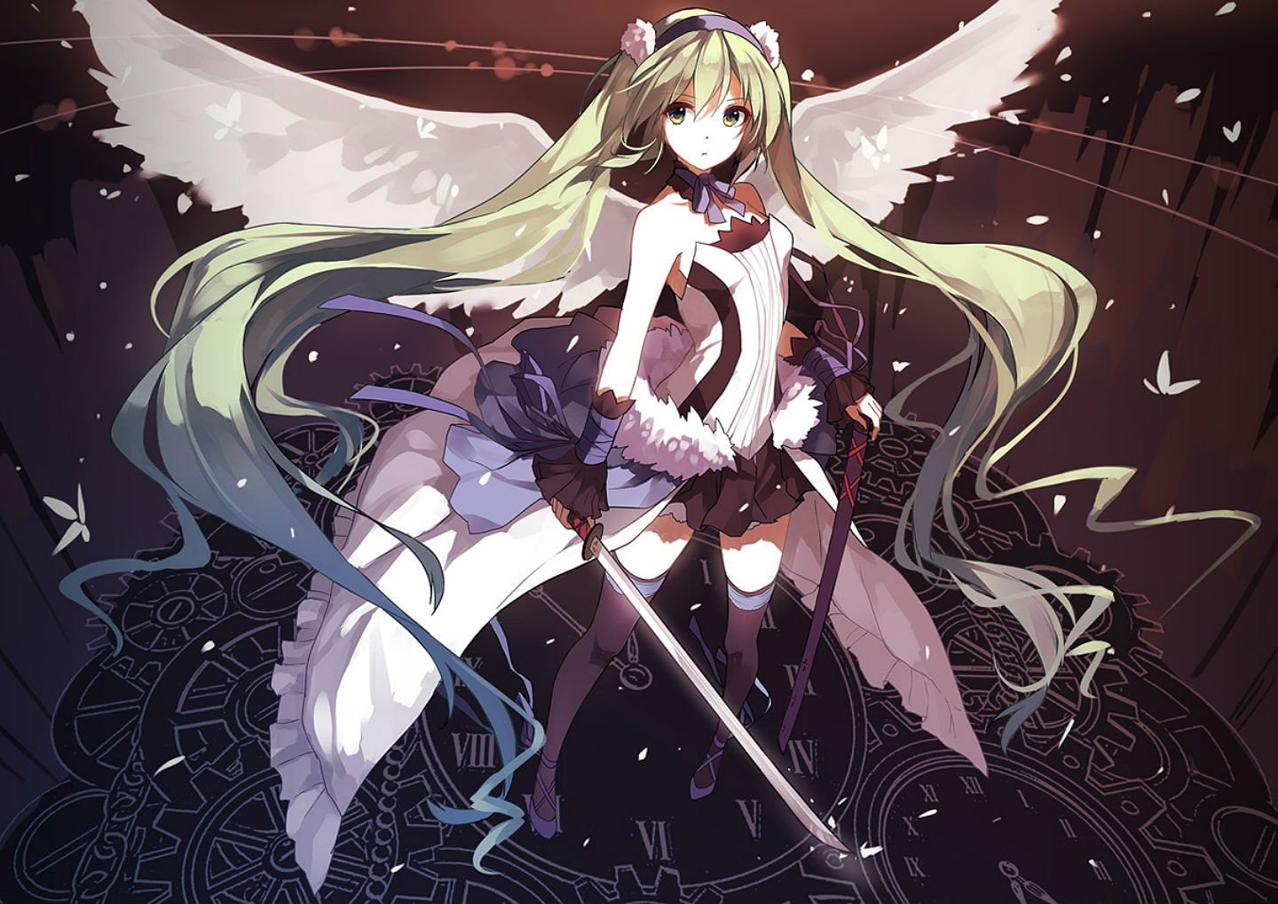 choker, butterfly, 720P, eyes, caidychen, green, HD Wallpaper