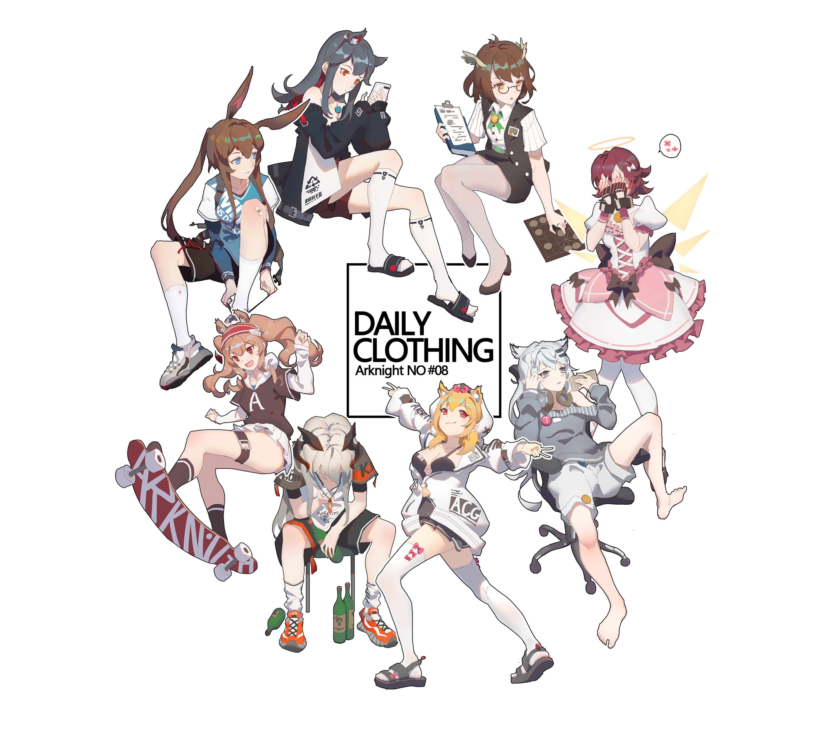 2K, T5, anime girls, Arknights, HD Wallpaper