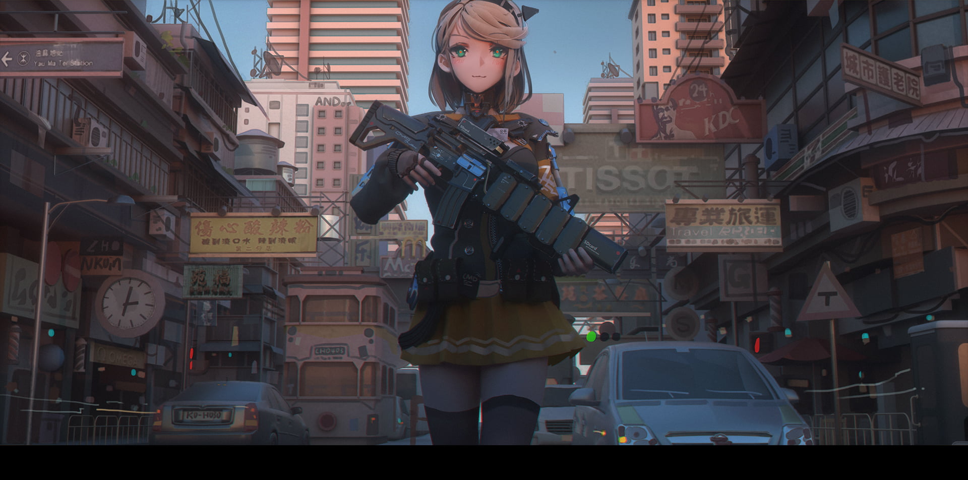 T5, 1080P, anime girls, HD Wallpaper