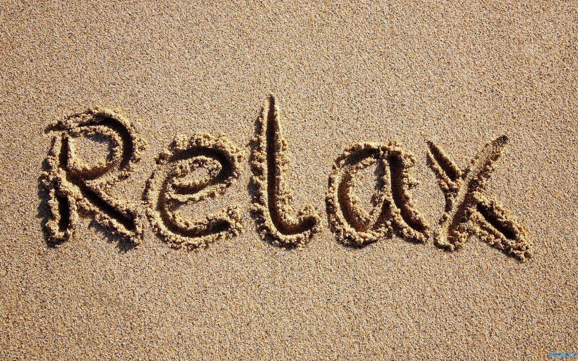 relax, nature, just, text, sand, 1080P, beach, HD Wallpaper