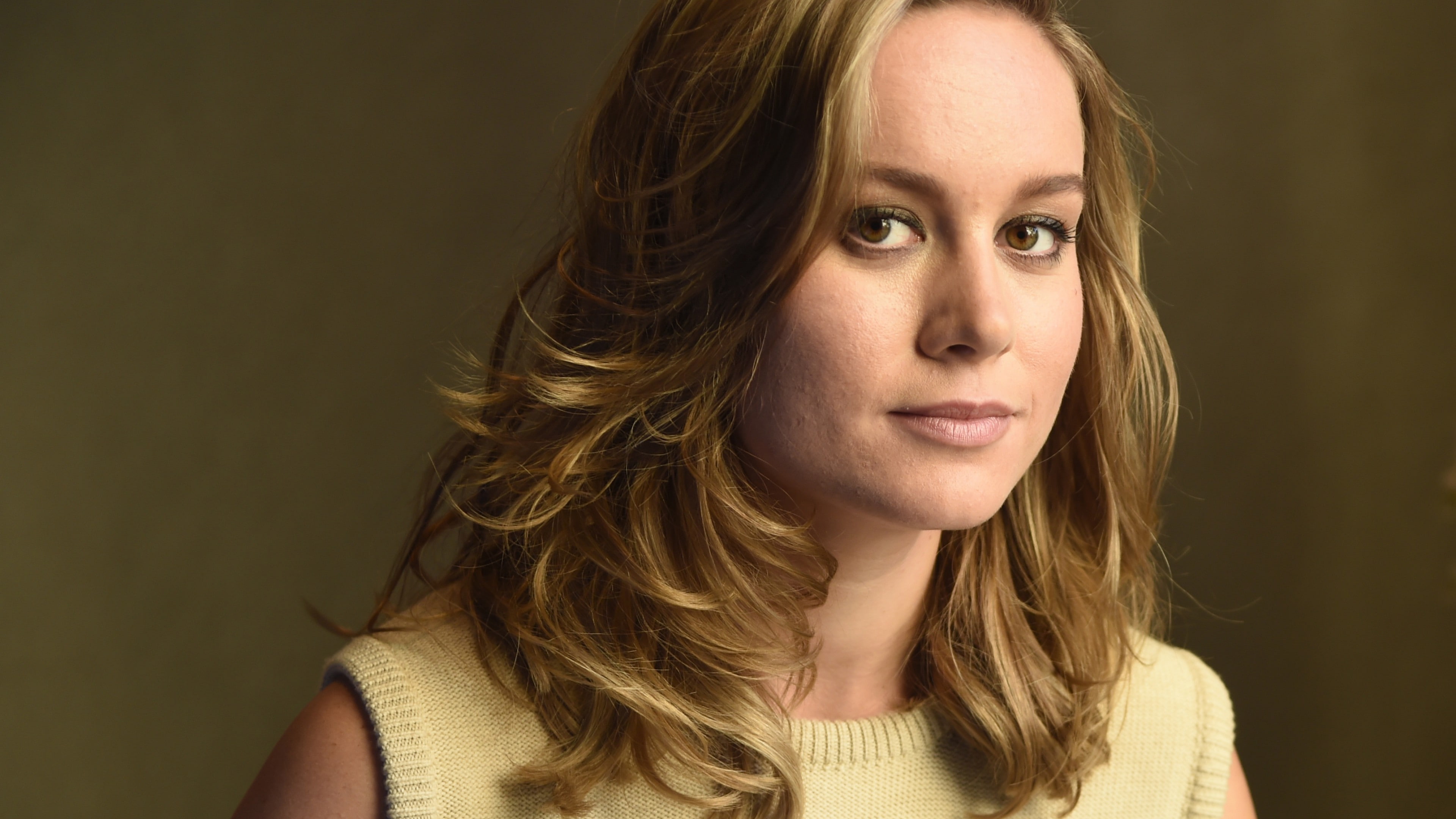 white, photo, 5k, 4K, woman, wearing, bed, Brie Larson, bathrobe, HD Wallpaper
