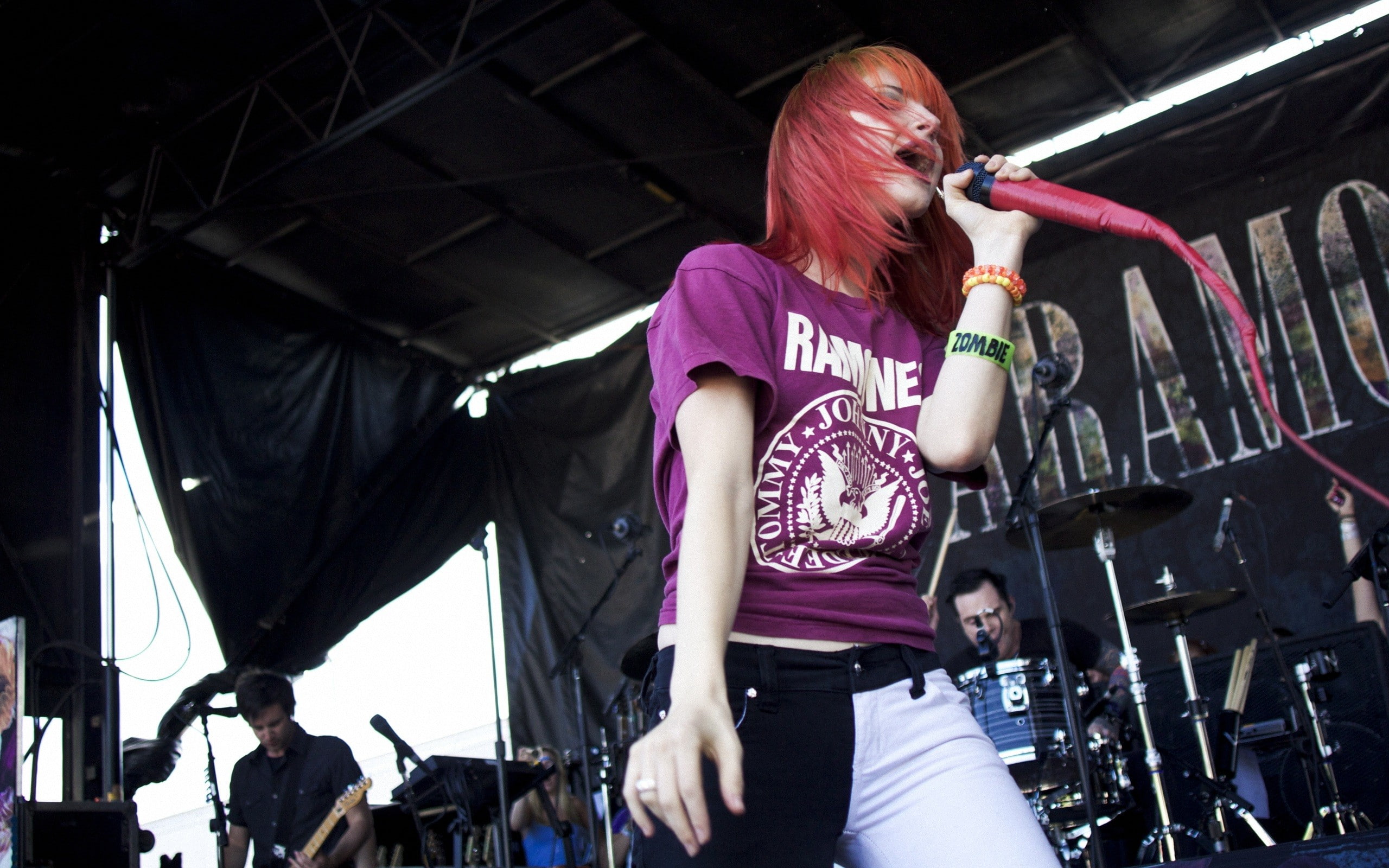 paramore, williams, redheads, women, amateurs, 2K, hayley, singers, celebrity, HD Wallpaper