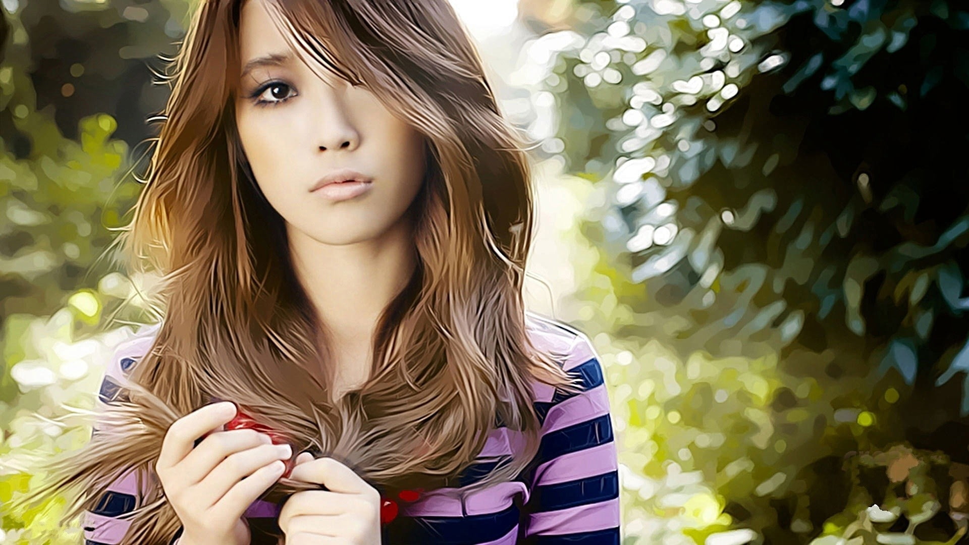 women, IU, 1080P, photo manipulation, Asian, Korean, model, HD Wallpaper