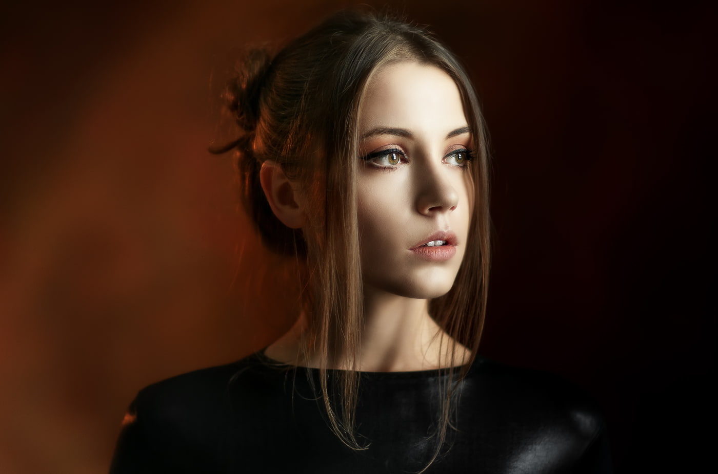 Ksenia Kokoreva, women, 720P, face, portrait, looking away, model, HD Wallpaper
