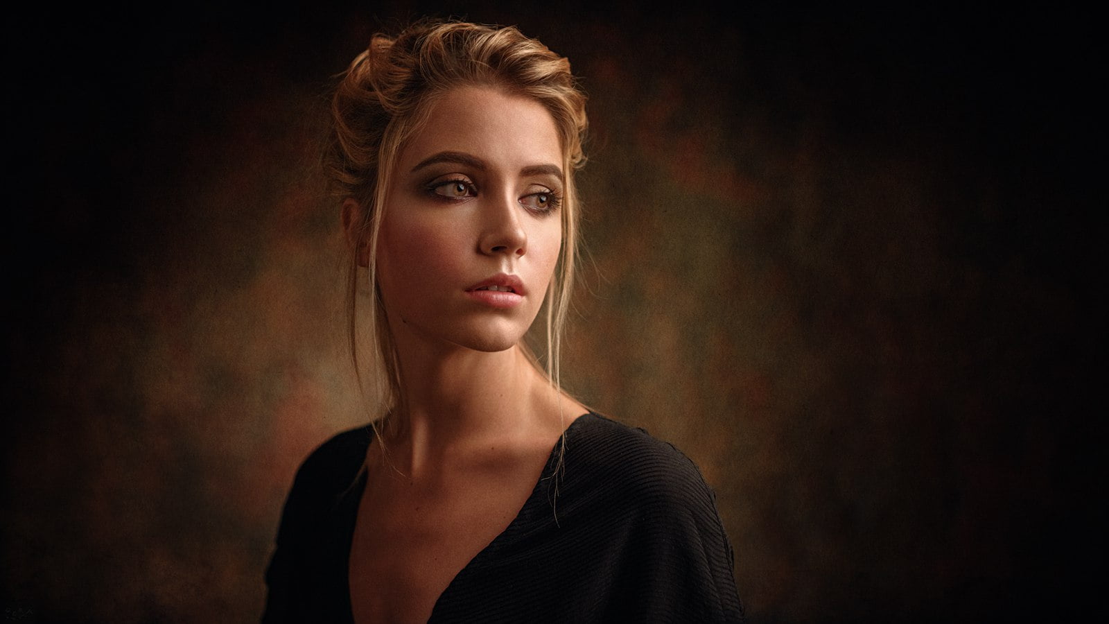 headshot, beautiful people, one person, young adult, hairstyle, depression - sadness, fashion, Georgy Chernyadyev, face, hair, women, studio shot, beautiful woman, HD Wallpaper