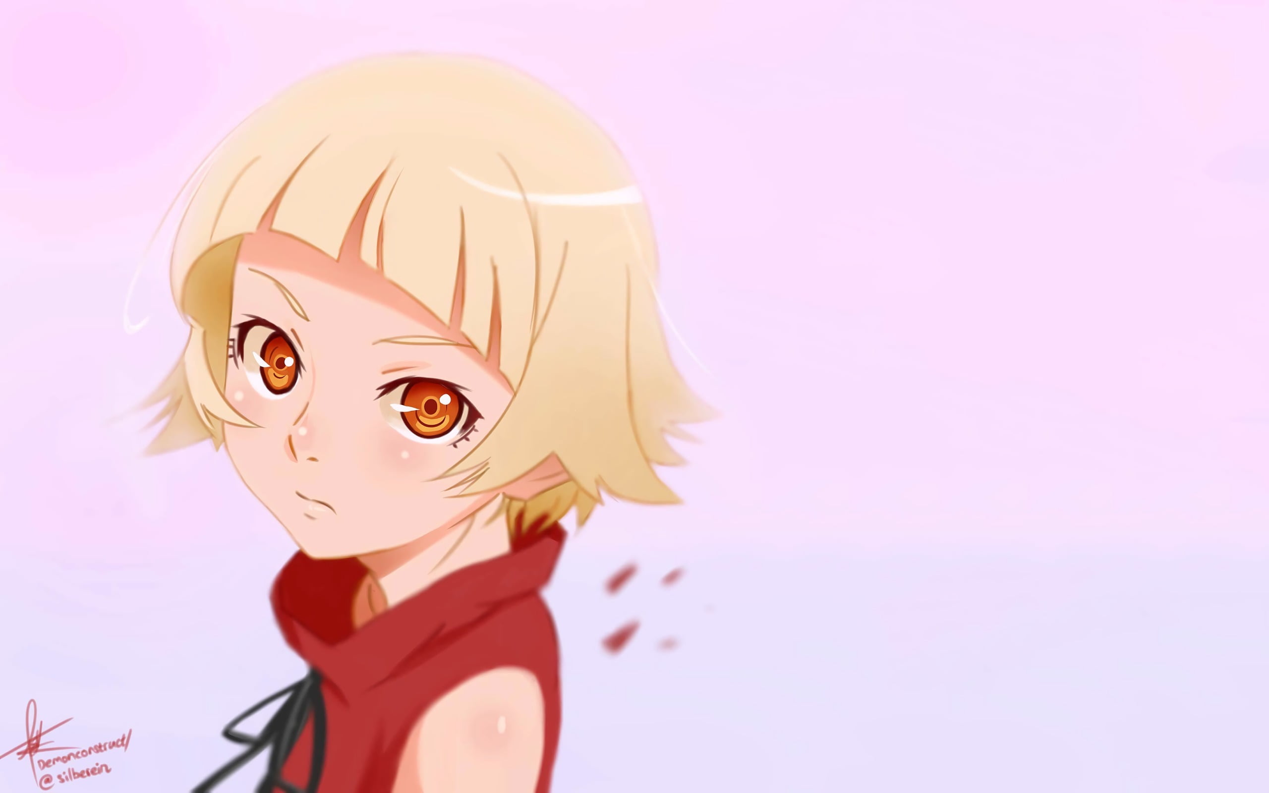 cut out, Monogatari Series, front view, Oshino Shinobu, human representation, single object, male likeness, colored background, anime girls, still life, HD Wallpaper