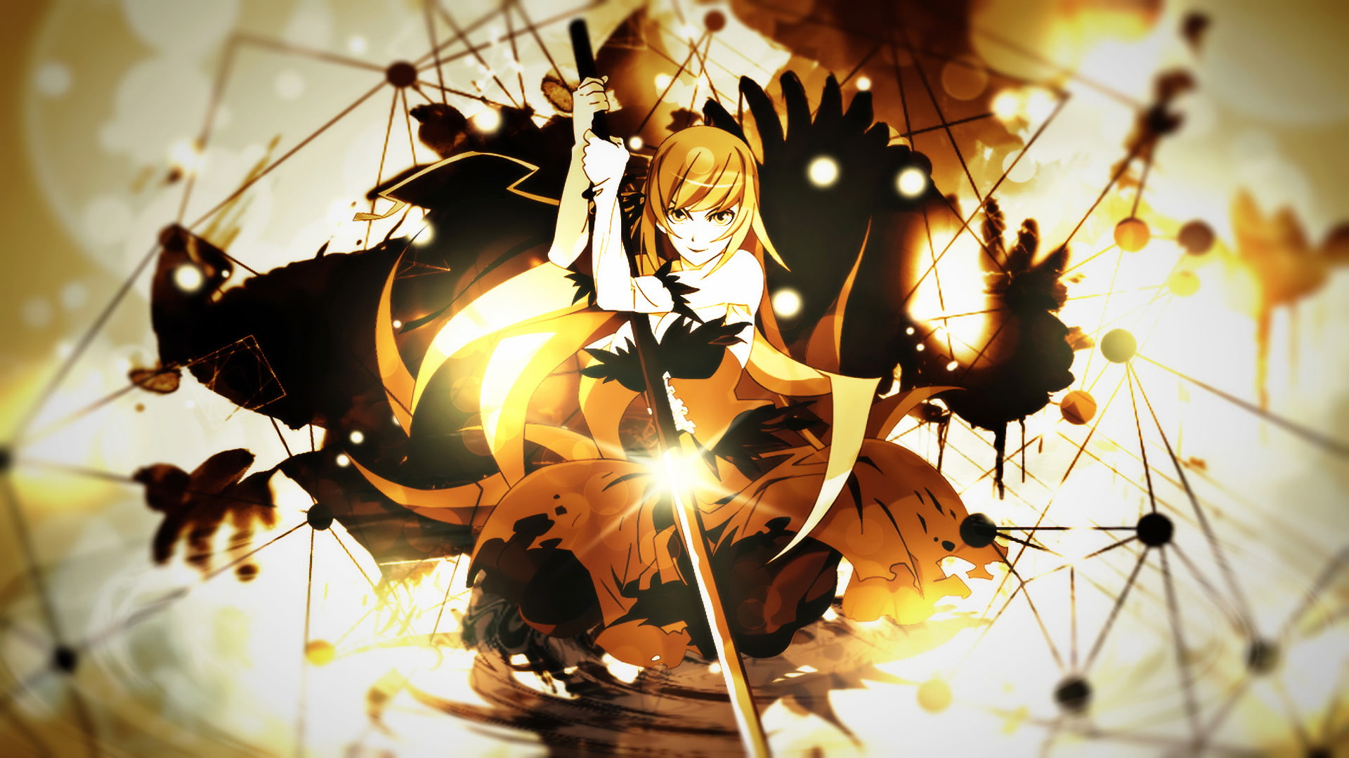 Shinobu Oshino, Anime, 1080P, Monogatari (Series), Kiss-shot Acerola-orion Heart-under-blade, HD Wallpaper