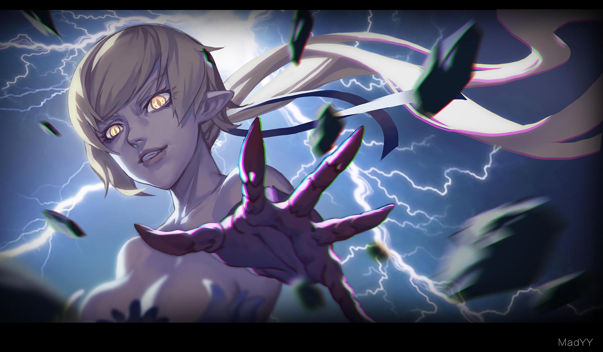 creativity, Bakemonogatari, representation, Shinobu Oshino, Monogatari Series: Second Season, auto post production filter, art and craft, nature, sky, transfer print, HD Wallpaper