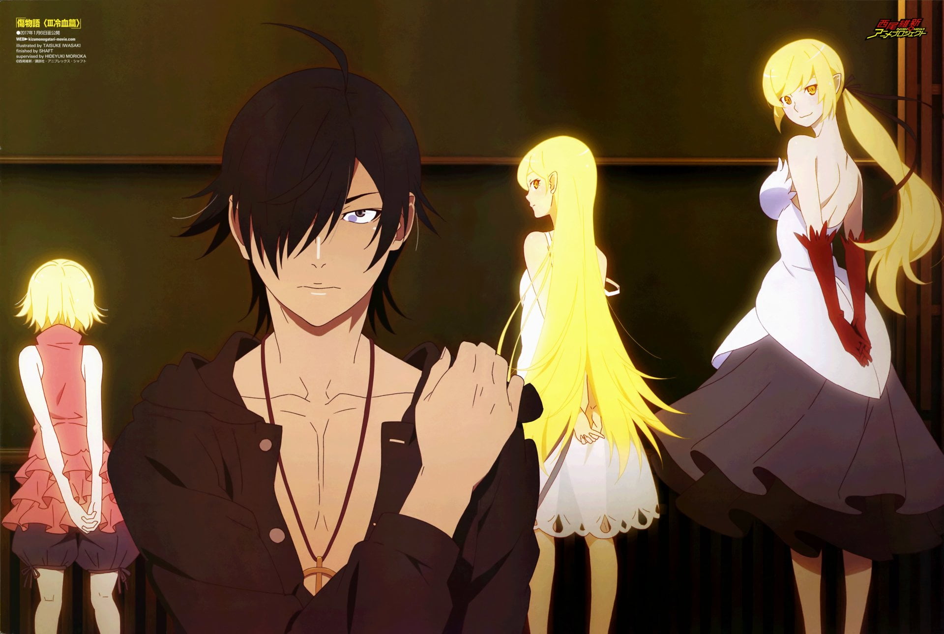 Anime, retail display, female likeness, creativity, art and craft, craft, clothing, mannequin, sculpture, for sale, wig, male likeness, no people, Koyomi Araragi, HD Wallpaper