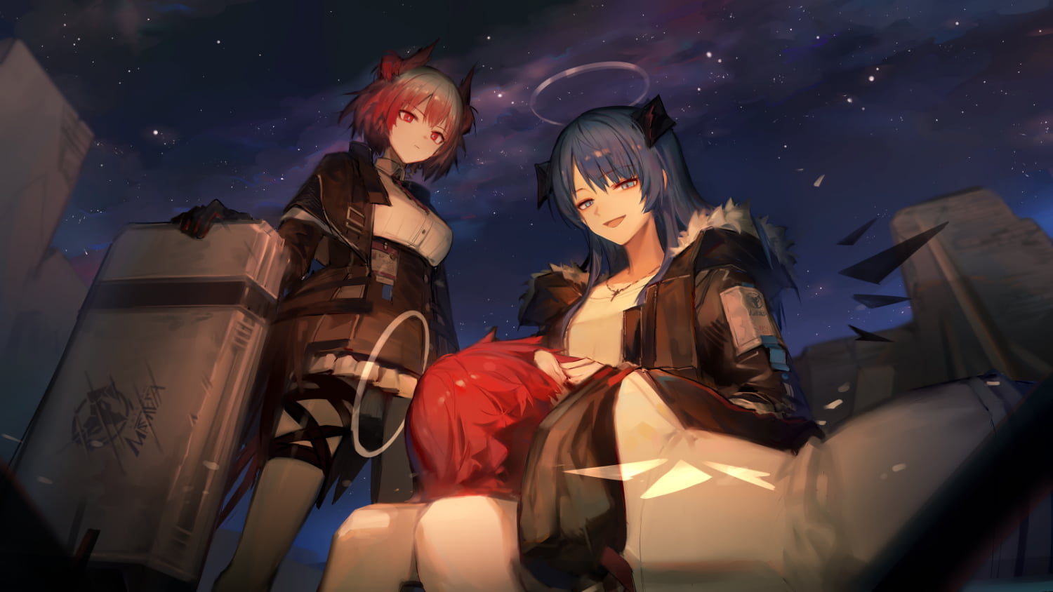 720P, anime girls, 2D, Arknights, Exusiai (Arknights), HD Wallpaper