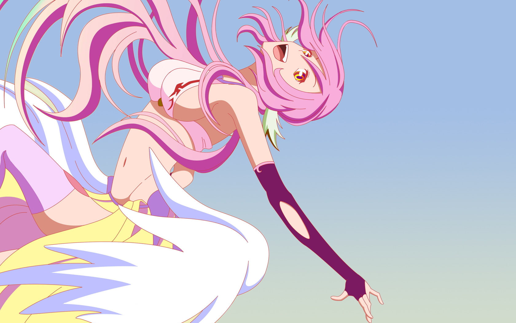 720P, No Game No Life, Jibril, detached sleeves, HD Wallpaper