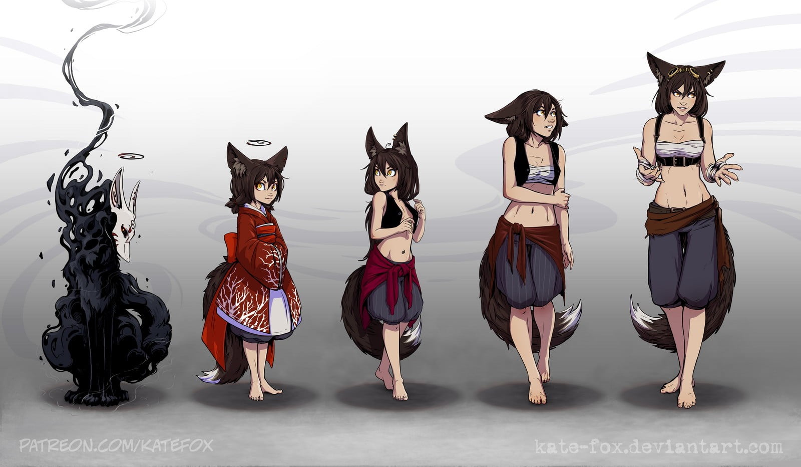 leisure activity, witch, fox girl, cat, girl, togetherness, clothing, representation, real people, women, full length, standing, pets, 720P, group of people, HD Wallpaper