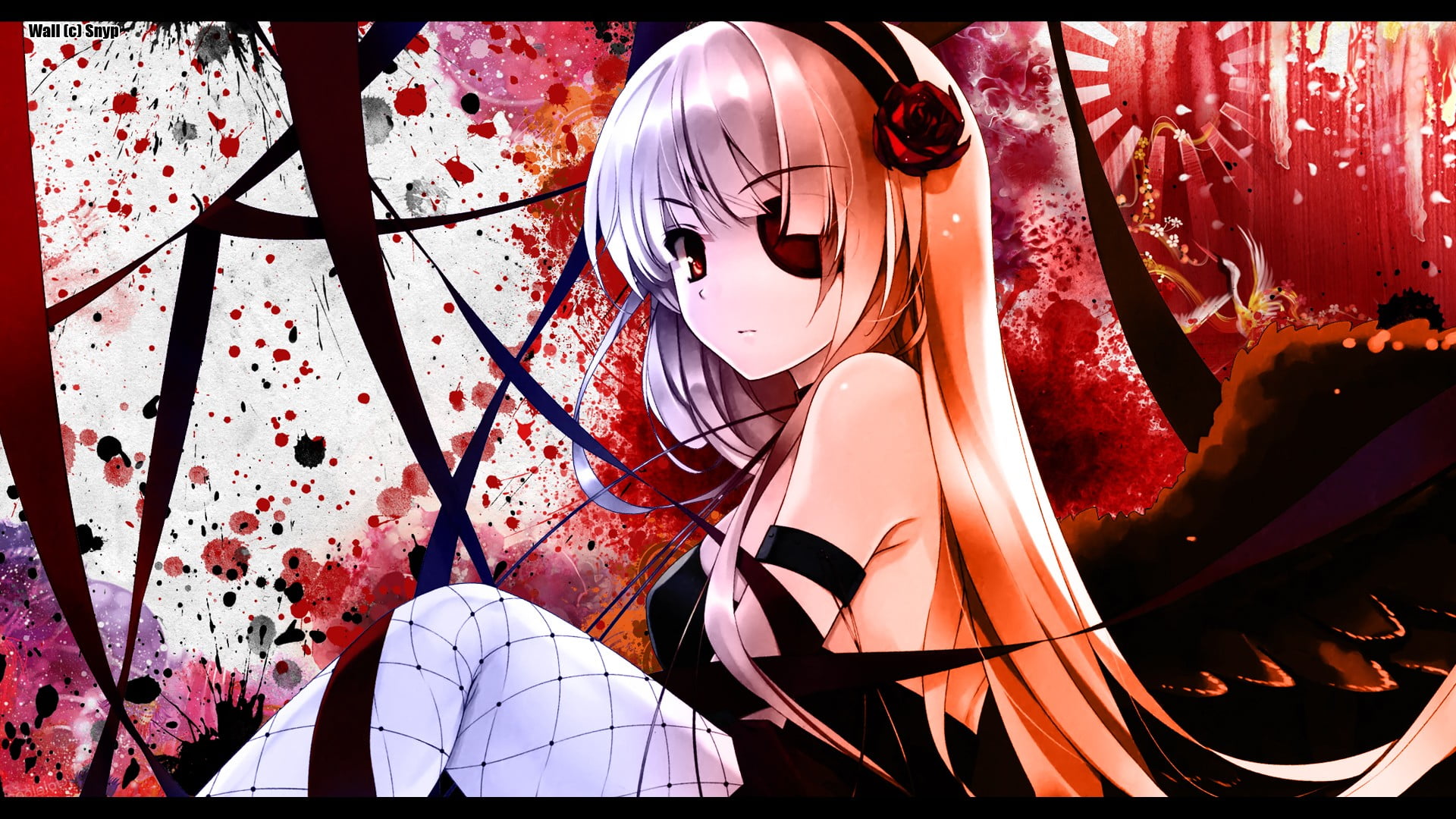 arts culture and entertainment, representation, eyepatches, red, anime, sunlight, no people, plant, auto post production filter, transfer print, day, 1080P, HD Wallpaper