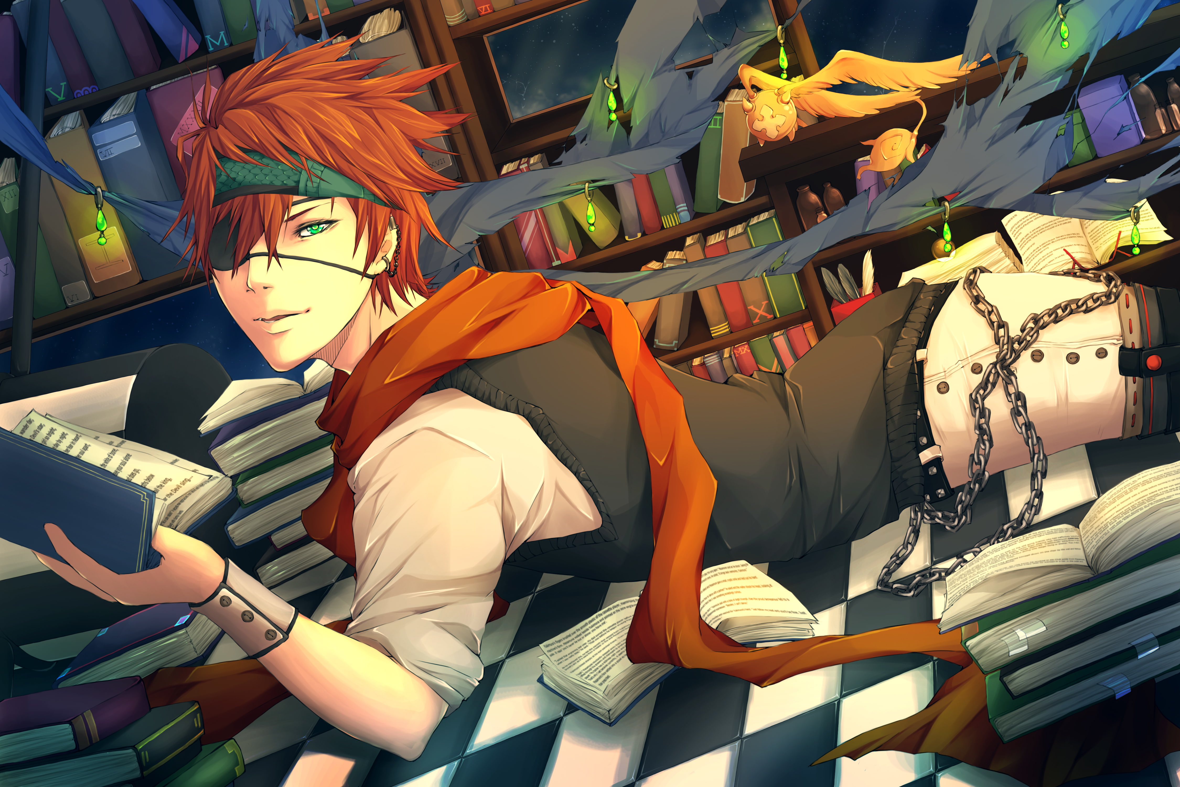 d.gray-man, women, for sale, 4K, indoors, casual clothing, art, young adult, real people, lifestyles, publication, lying, one person, illustration, man, HD Wallpaper