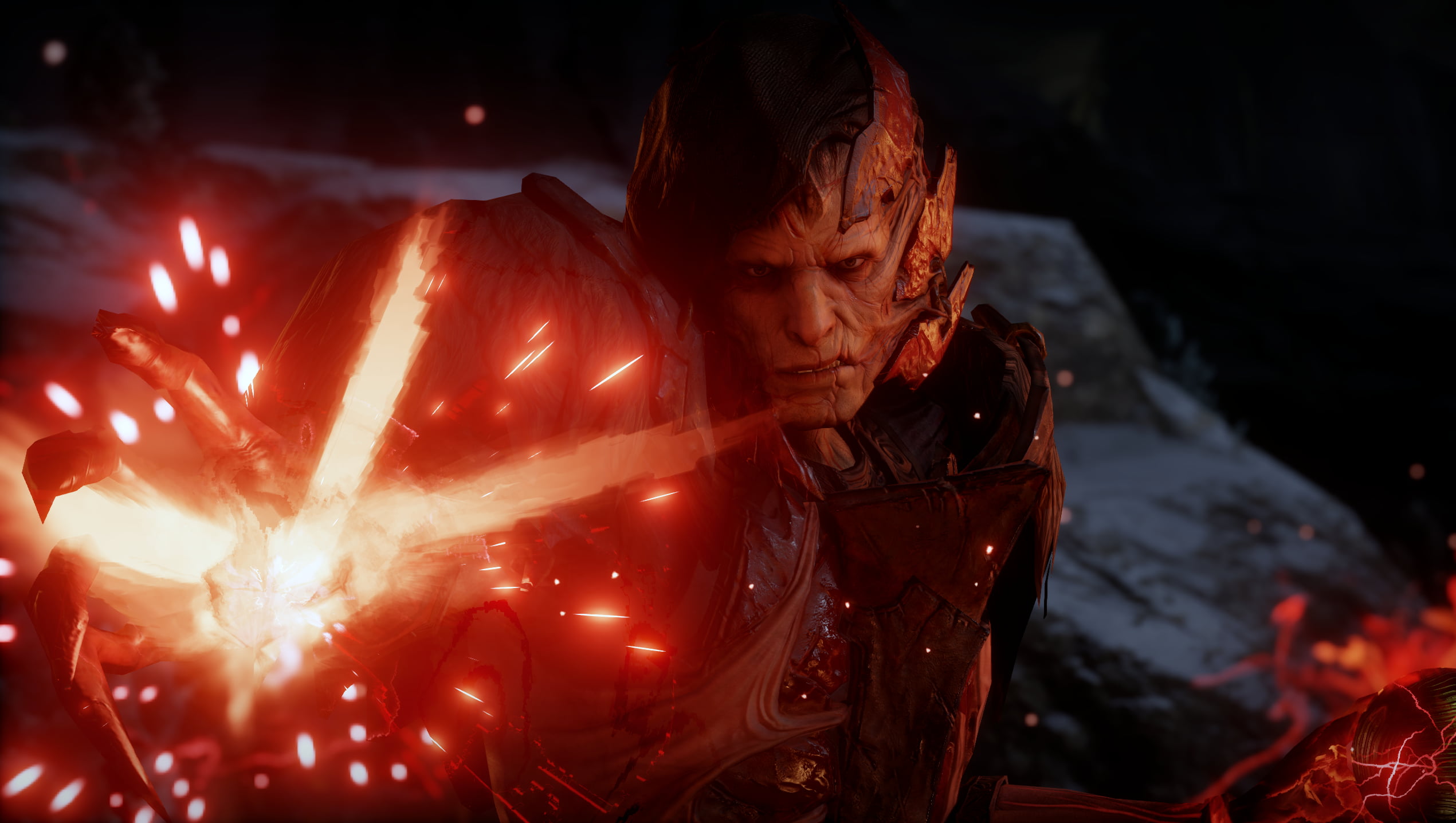 1080P, orange, PC gaming, Dragon Age, fire, Corypheus, red, Bad guys, Dragon Age Inquisition, video games, HD Wallpaper