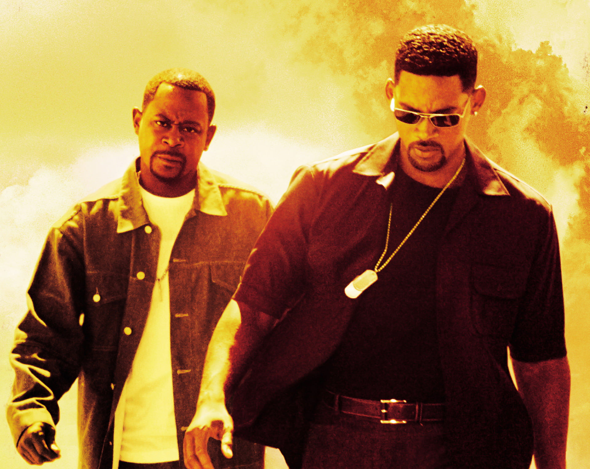 standing, males, men, sleeved, mid adult men, badge, sunglasses, looking at camera, two people, long, facial hair, glasses, togetherness, Will Smith, friendship, HD Wallpaper