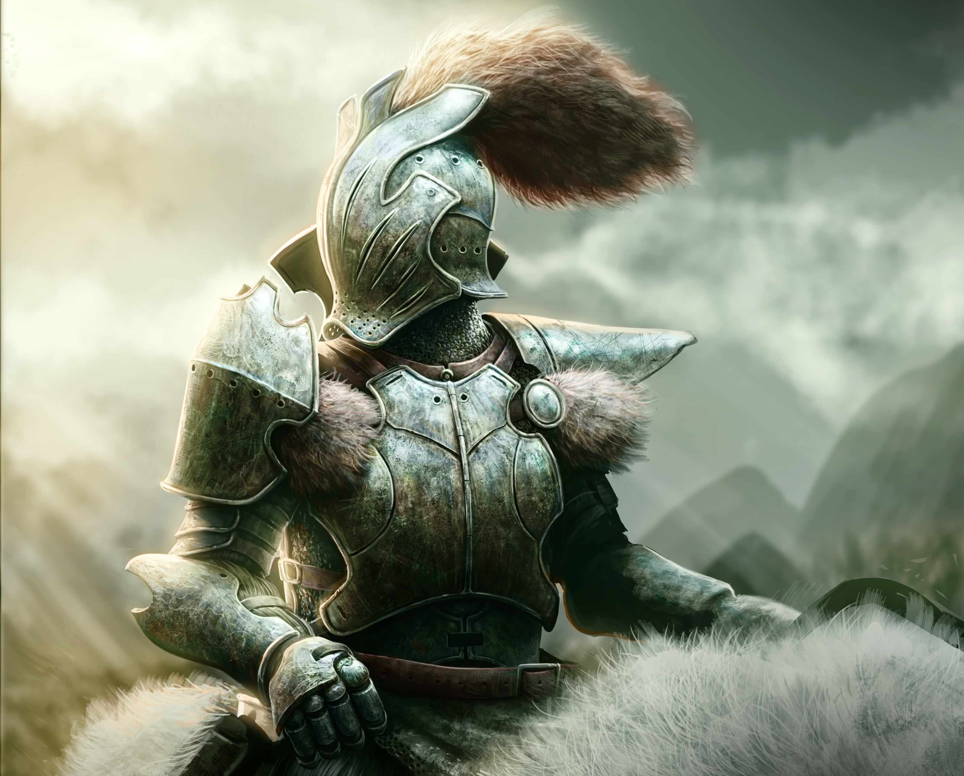 focus on foreground, digital, metal, courage, field, imagination, war, land, armed Forces, medieval, day, the Crusades, beauty in nature, fighting, men, HD Wallpaper