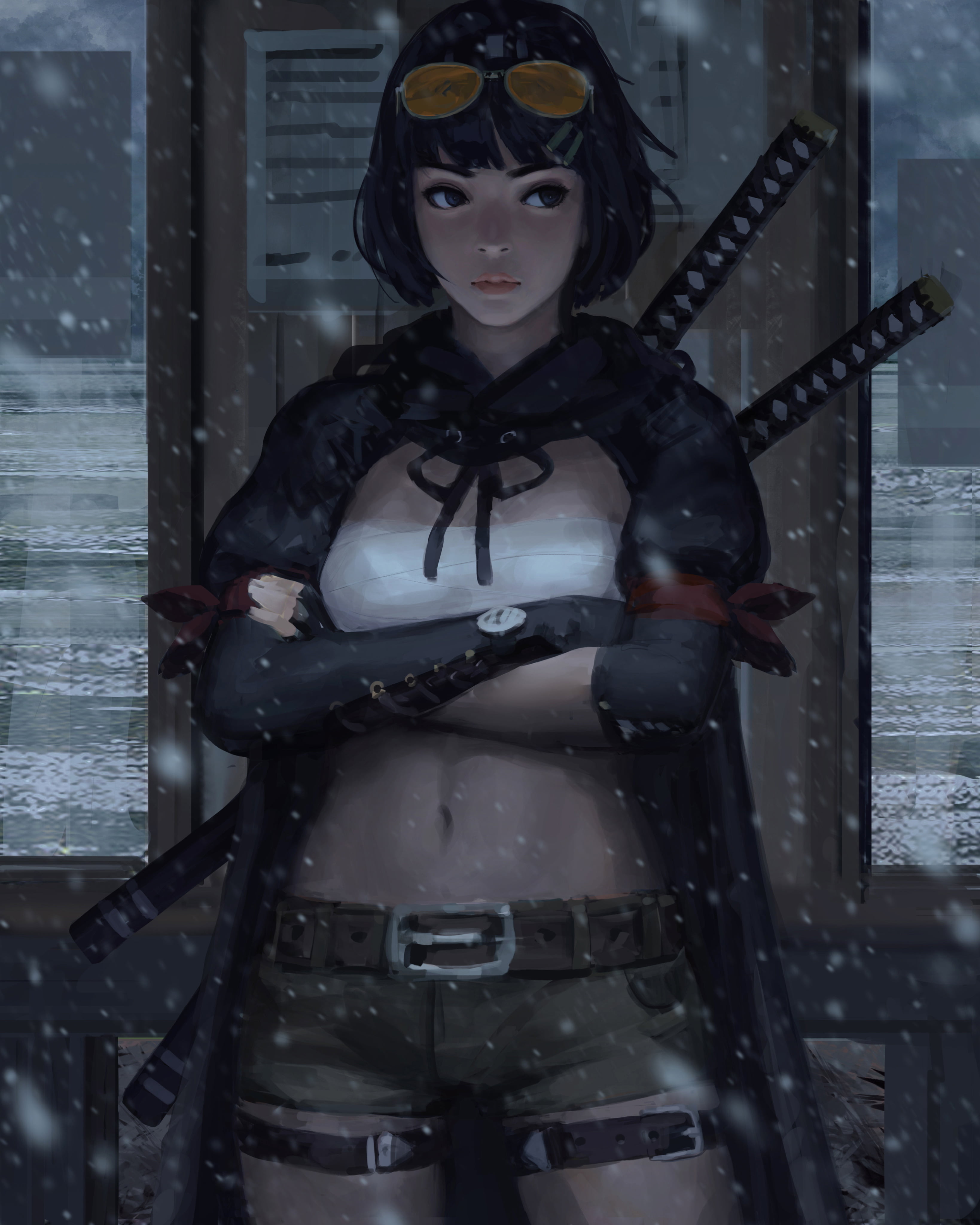 4K, drawing, GUWEIZ, artwork, digital art, Phone HD Wallpaper