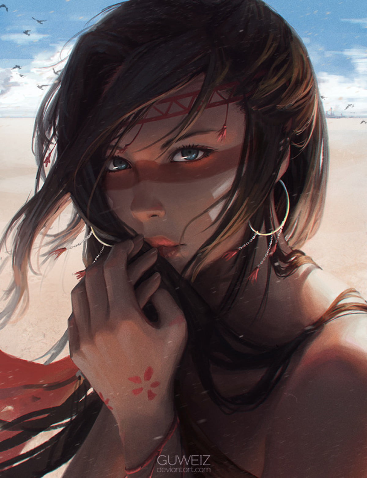 artwork, GUWEIZ, drawing, 720P, digital art, Phone HD Wallpaper