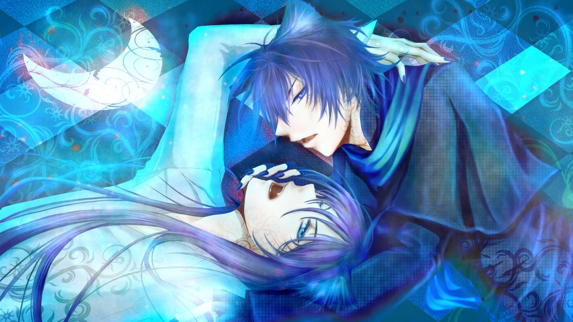 Yaoi, 1080P, Anime, Vocaloid, Kaito (Vocaloid), Kamui Gackupo, HD Wallpaper