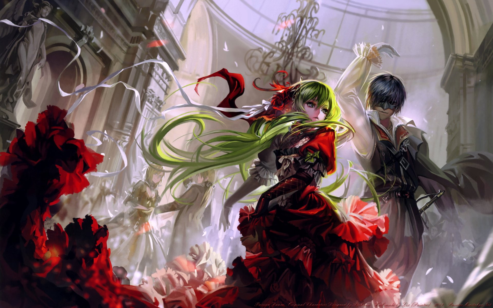 Song Illustration, Kaito (Vocaloid), Hatsune Miku, Vocaloid, Len Kagamine, 1080P, Anime, Cantarella (Vocaloid), Rin Kagamine, HD Wallpaper