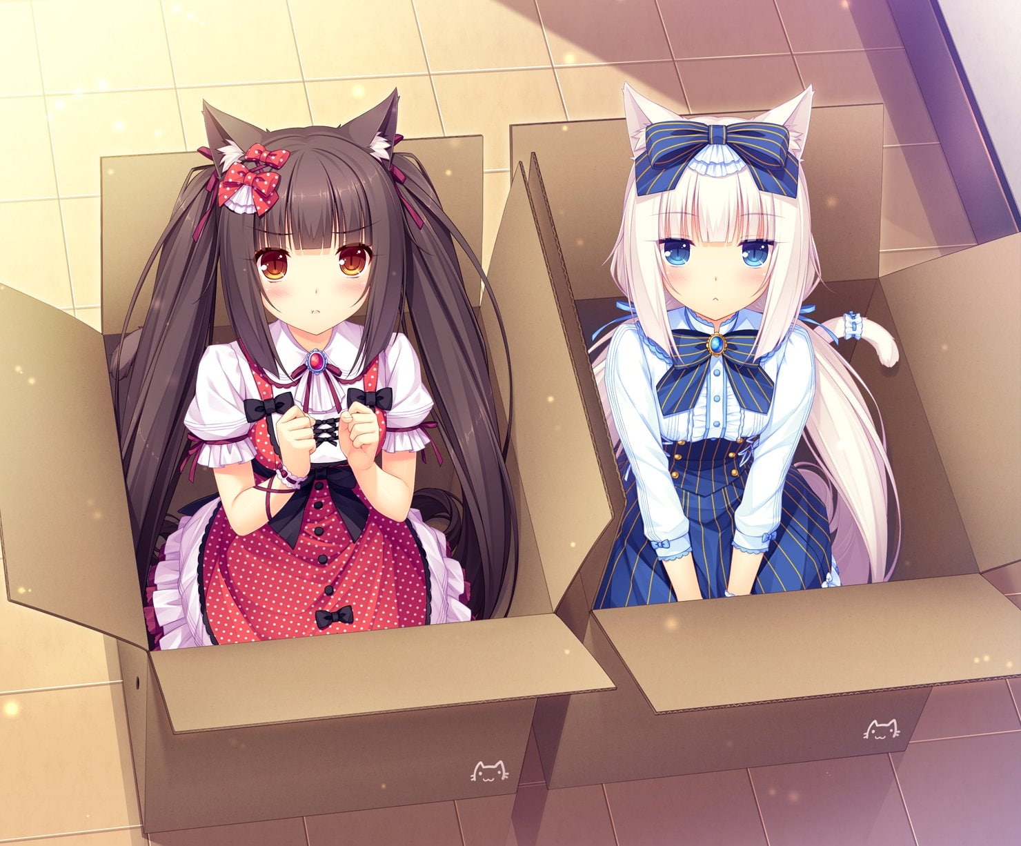 sayori, animal, catgirl, (sayori), game, ears, vanilla, 720P, nekopara, chocolat, HD Wallpaper