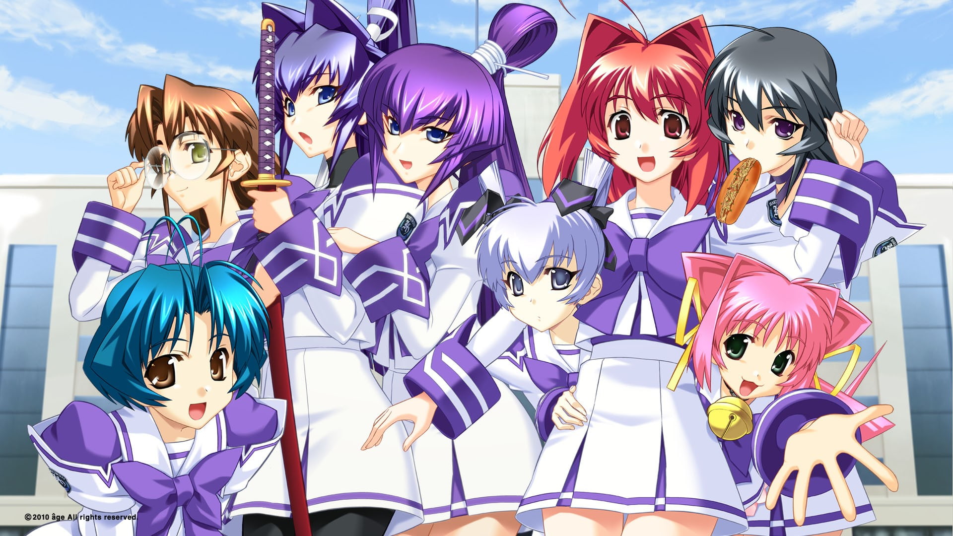 disguise, human representation, in a row, mask, sky, toy, close-up, outdoors, multi colored, Muv-Luv, 1080P, art and craft, blue, day, representation, HD Wallpaper