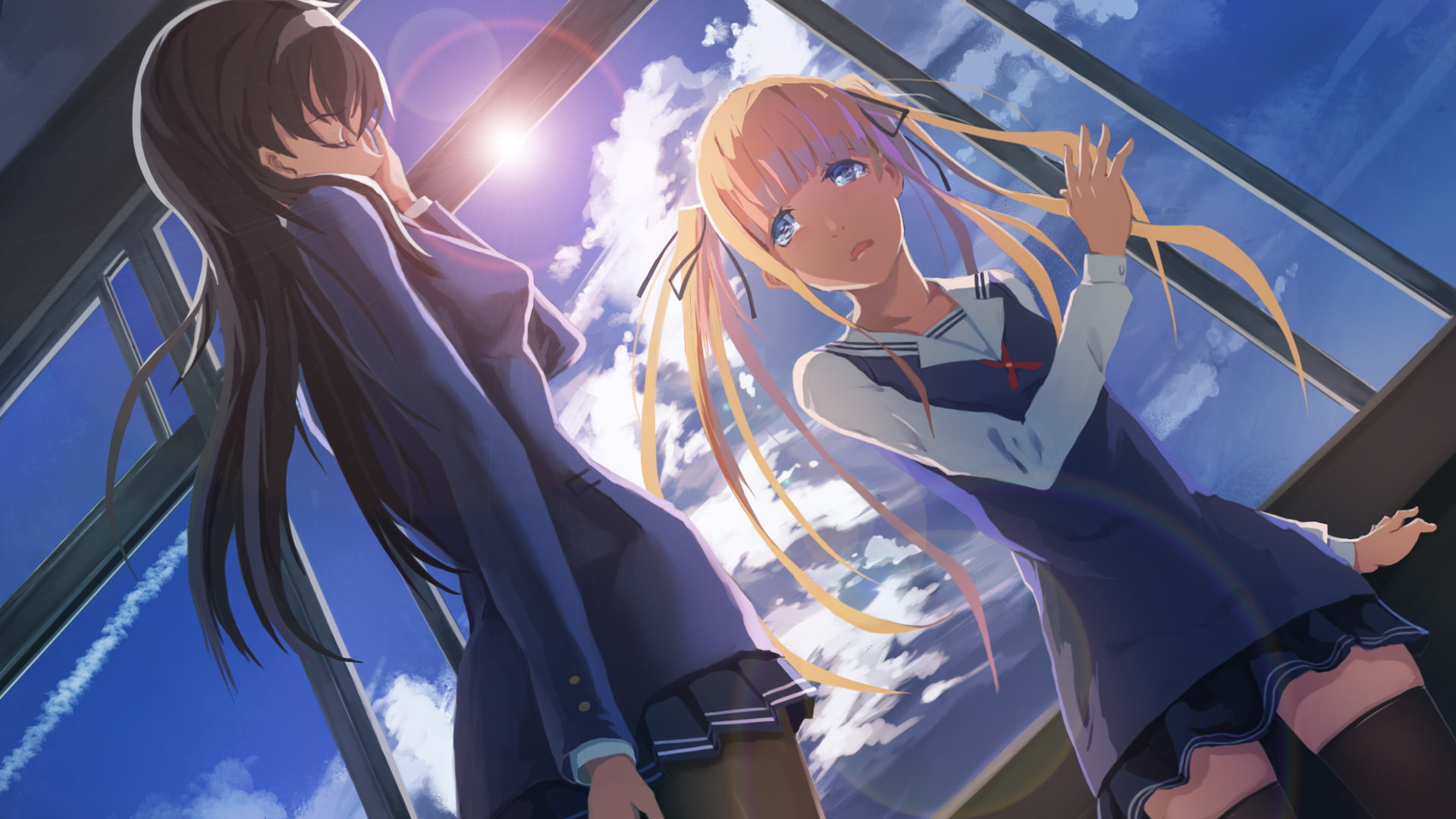 1080P, Sawamura Eriri Spencer, Kasumigaoka Utaha, anime girls, Saenai Heroine no Sodatekata, HD Wallpaper