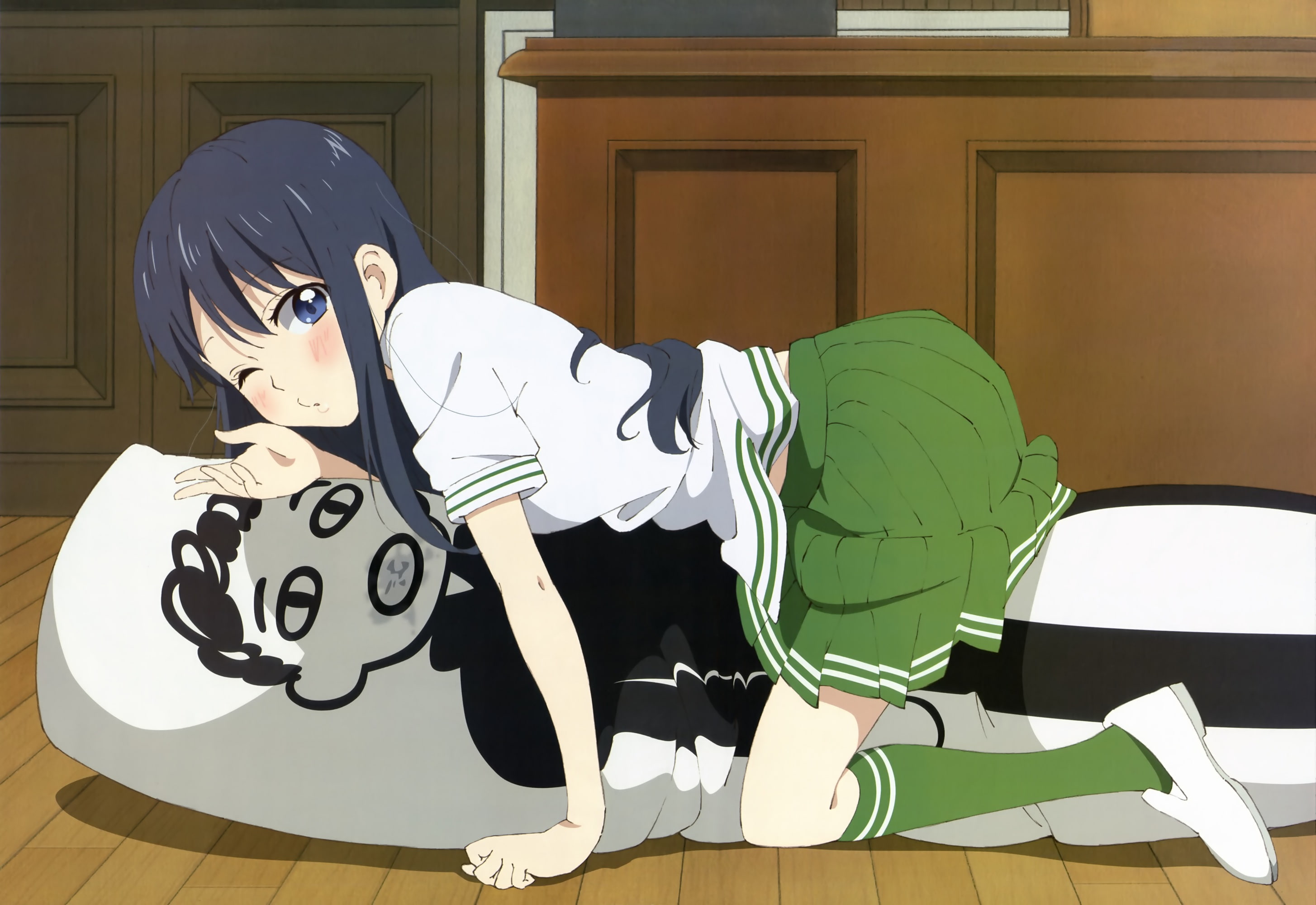 love lab, 2K, natsuo, seifuku, scan, megami, wink, skirt, maki, HD Wallpaper