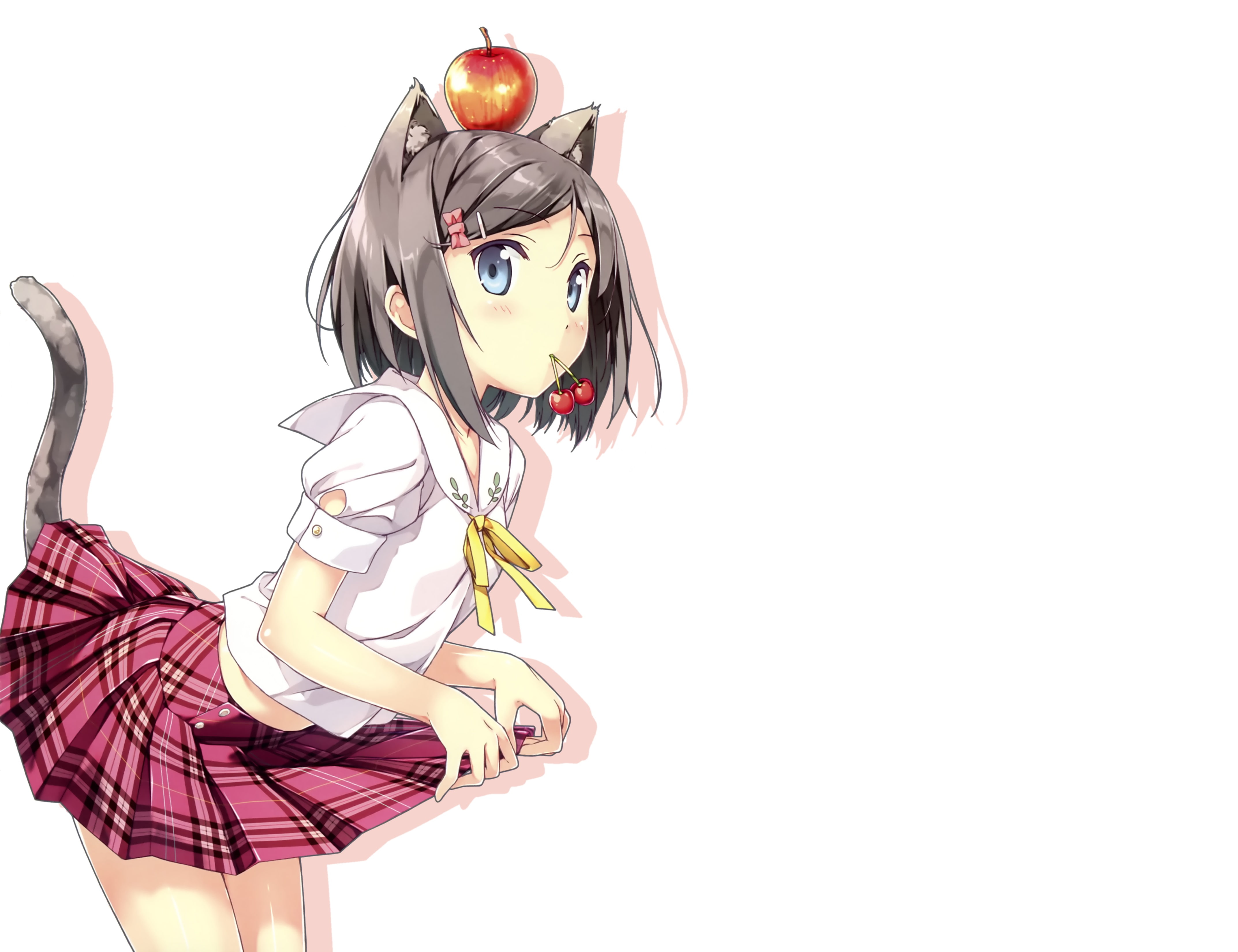 cut out, art and craft, still life, large group of objects, blush, studio shot, red, copy space, lift, tail, tsukiko, representation, hair, catgirl, human representation, HD Wallpaper