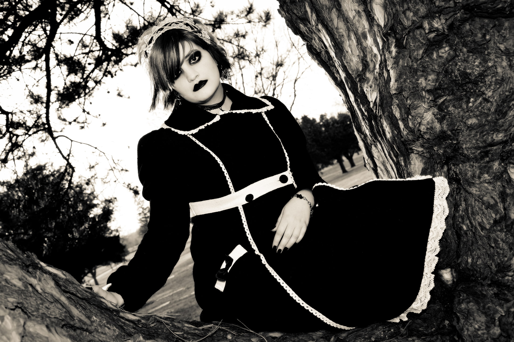 1080P, gothic, style, goth, goth loli, HD Wallpaper