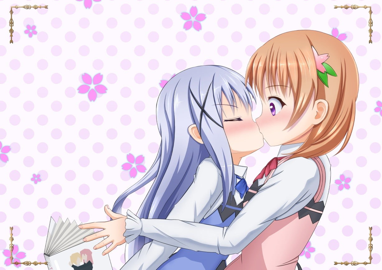 Kafuu Chino, Sakura Trick, anime, Hoto Kokoa, 480P, waitress, anime girls, Gochuumon wa Usagi Desu ka?, loli, HD Wallpaper