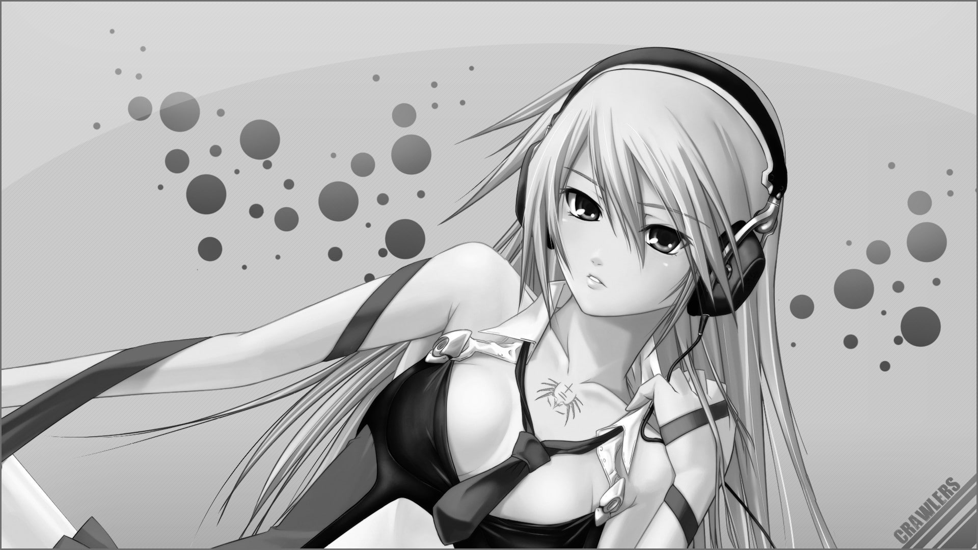 1080P, headphones, Blazblue, Noel Vermillion, HD Wallpaper
