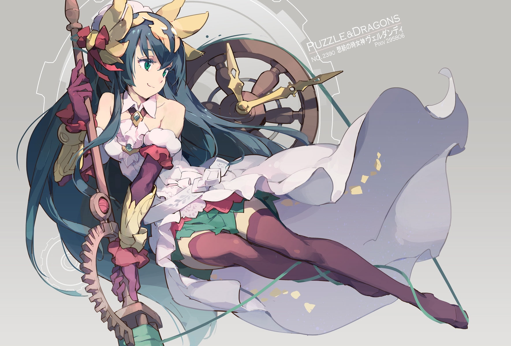 com, belldandy, tennohi, dragons, 720P, konachan, 238545, puzzle, (pandd), thighhighs, HD Wallpaper