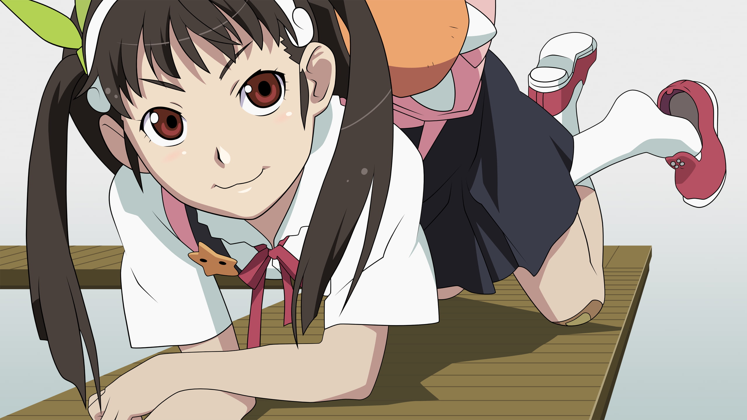 Hachikuji Mayoi, Monogatari Series, anime girls, twintails, 2K, HD Wallpaper
