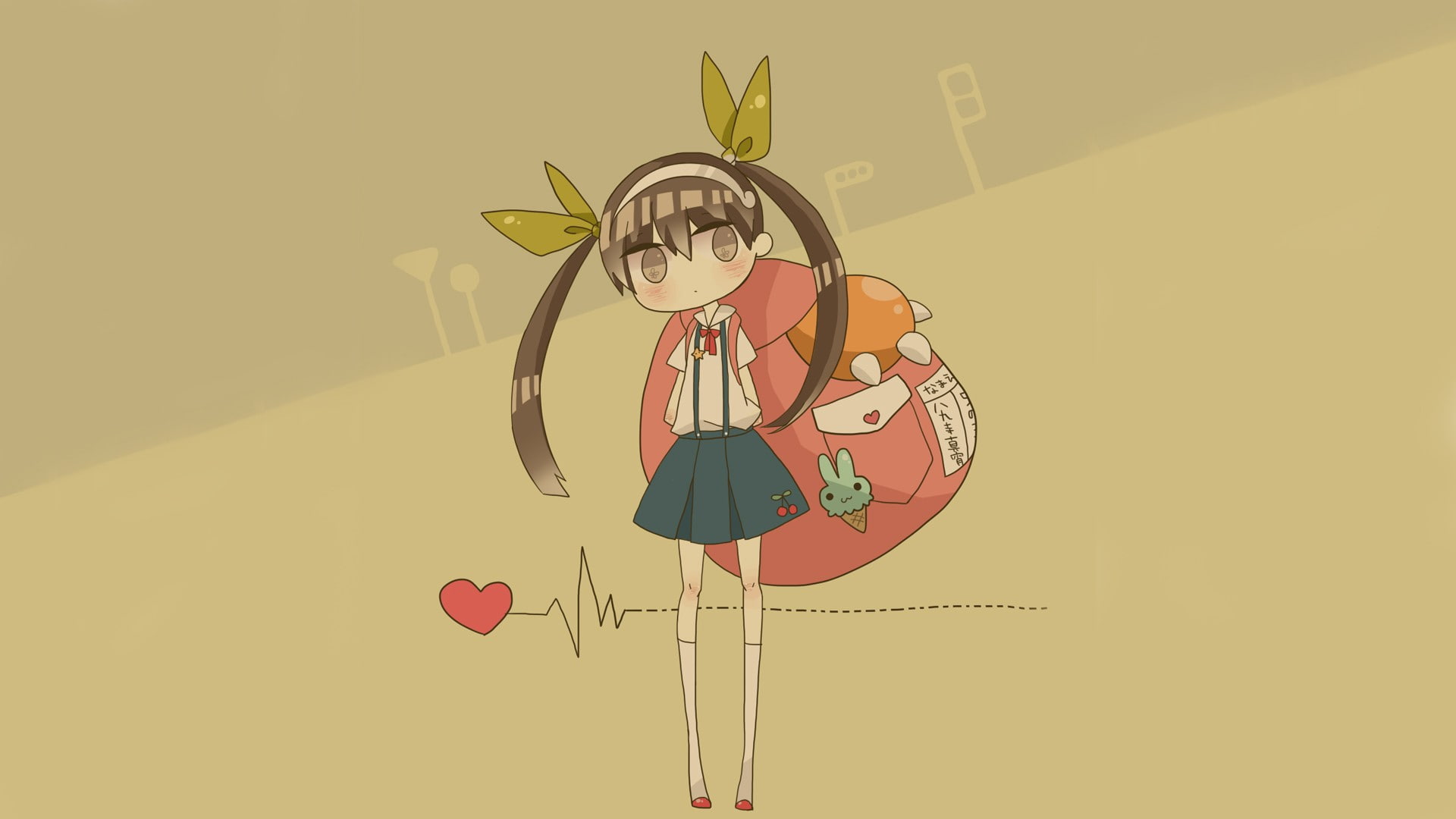 1080P, Monogatari Series, Hachikuji Mayoi, anime girls, HD Wallpaper