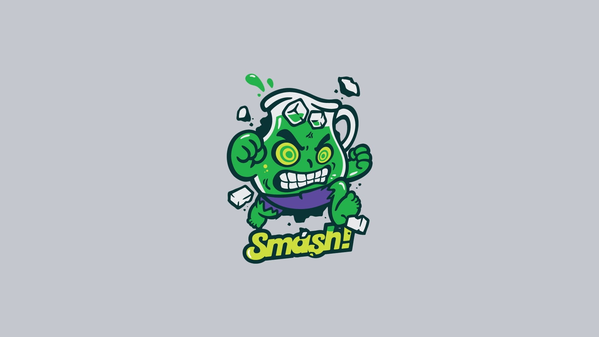 artwork, simple background, 1080P, kool-aid, Hulk, HD Wallpaper