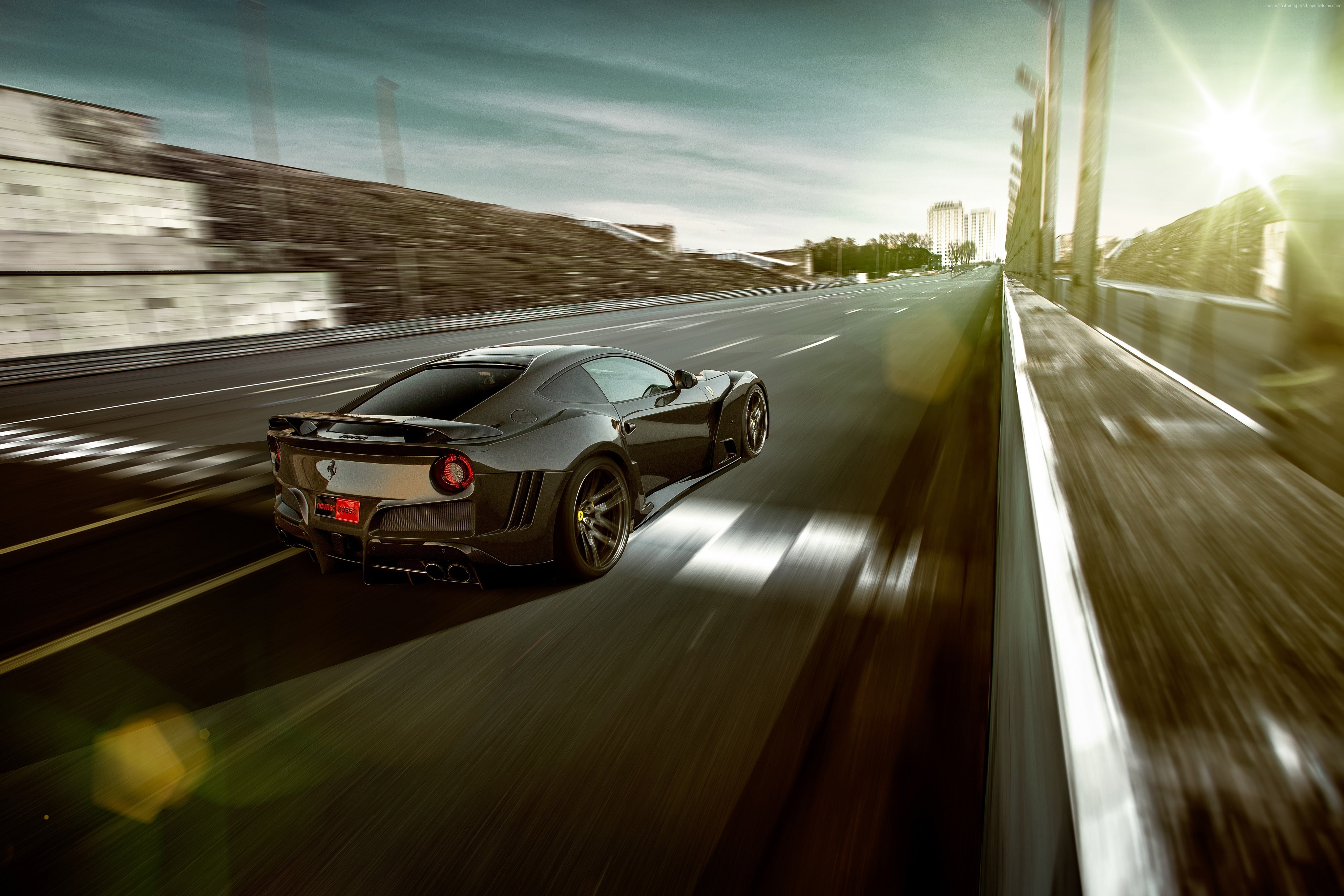 supercar, sport cars, 4K, Novitec Rosso Ferrari F12 Berlinetta N-Largo S, HD Wallpaper