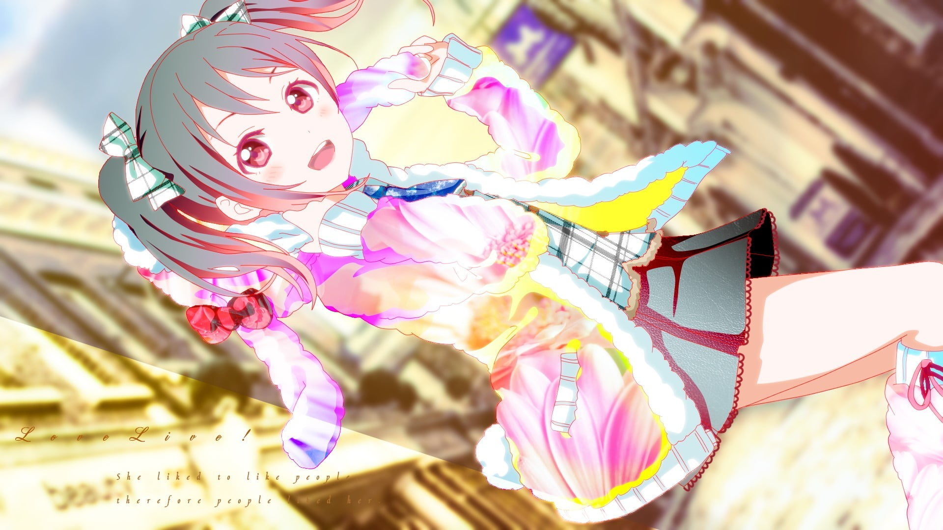 clothing, day, women, nature, human body part, anime, art and craft, representation, outdoors, one person, Yazawa Nico, Love Live!, holding, adult, real people, HD Wallpaper