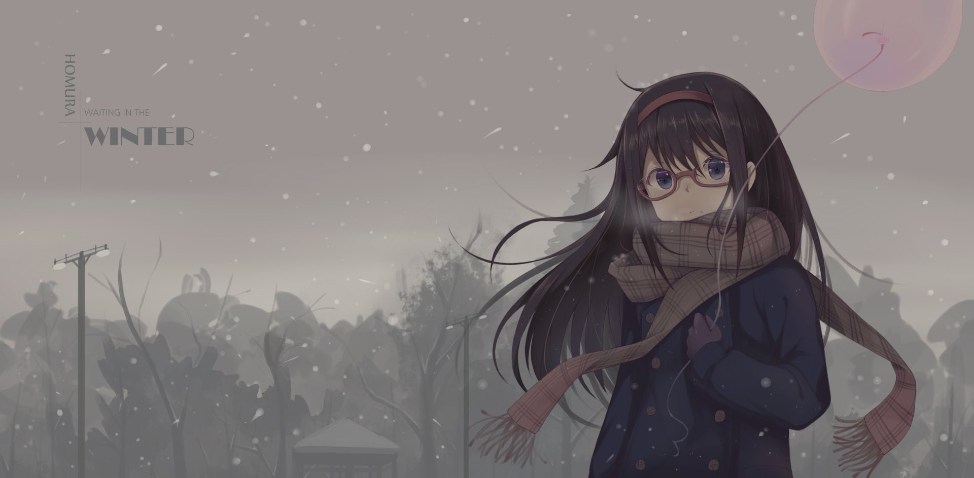 1080P, Anime, Homura Akemi, Puella Magi Madoka Magica, HD Wallpaper