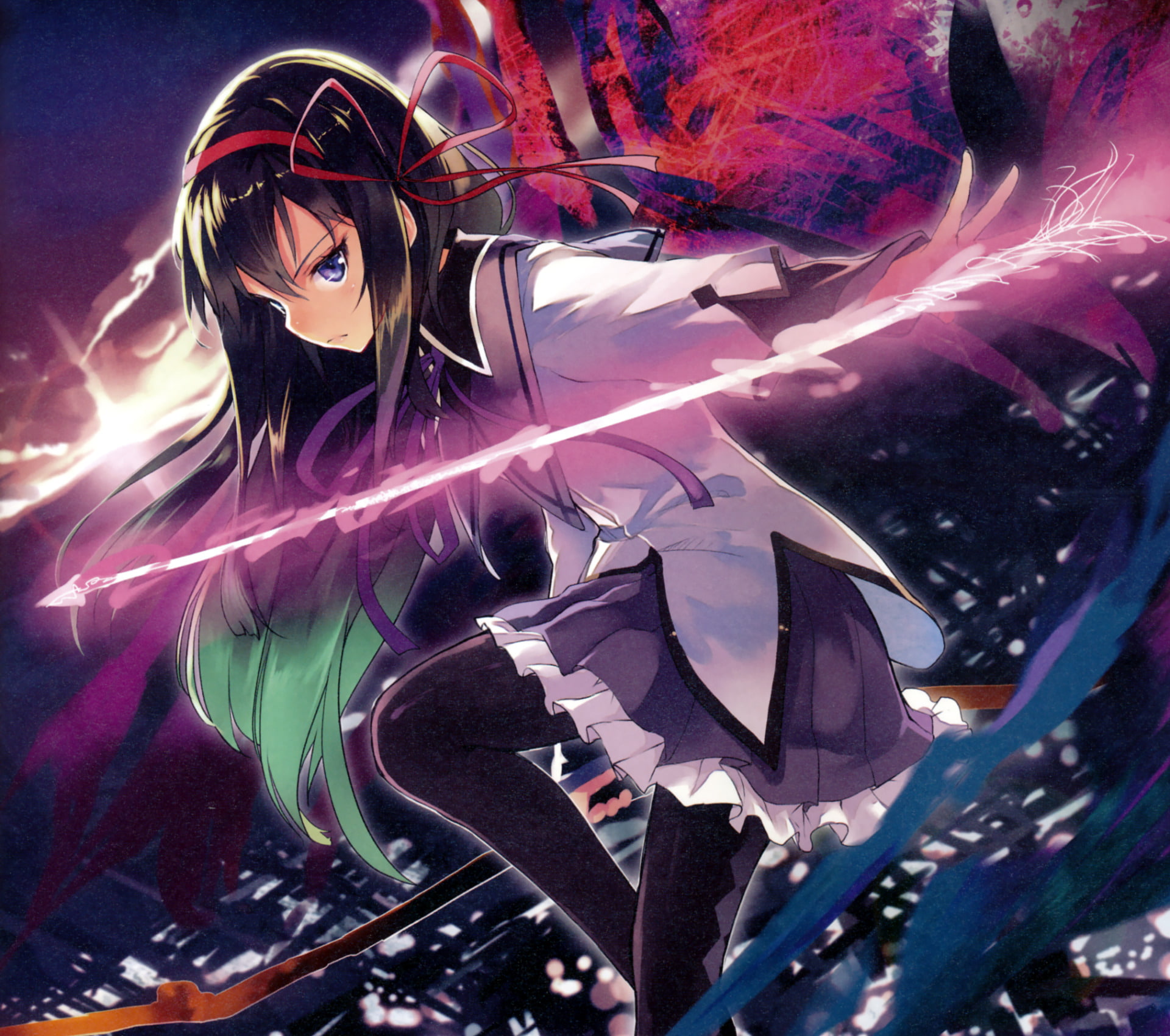 Puella Magi Madoka Magica, Anime, Homura Akemi, 1080P, HD Wallpaper