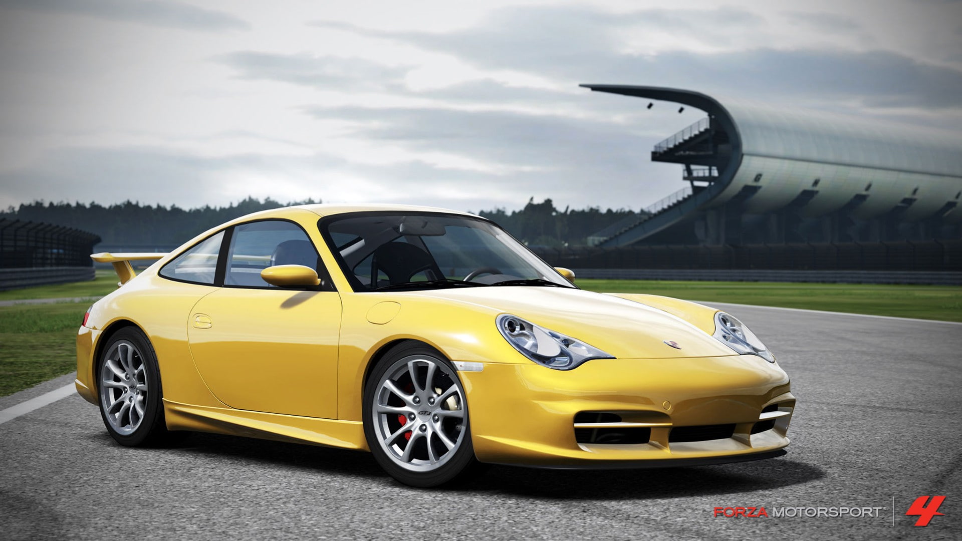 forza, car, motorsport, forza motorsport 4, 1080P, yellow car, yellow, HD Wallpaper