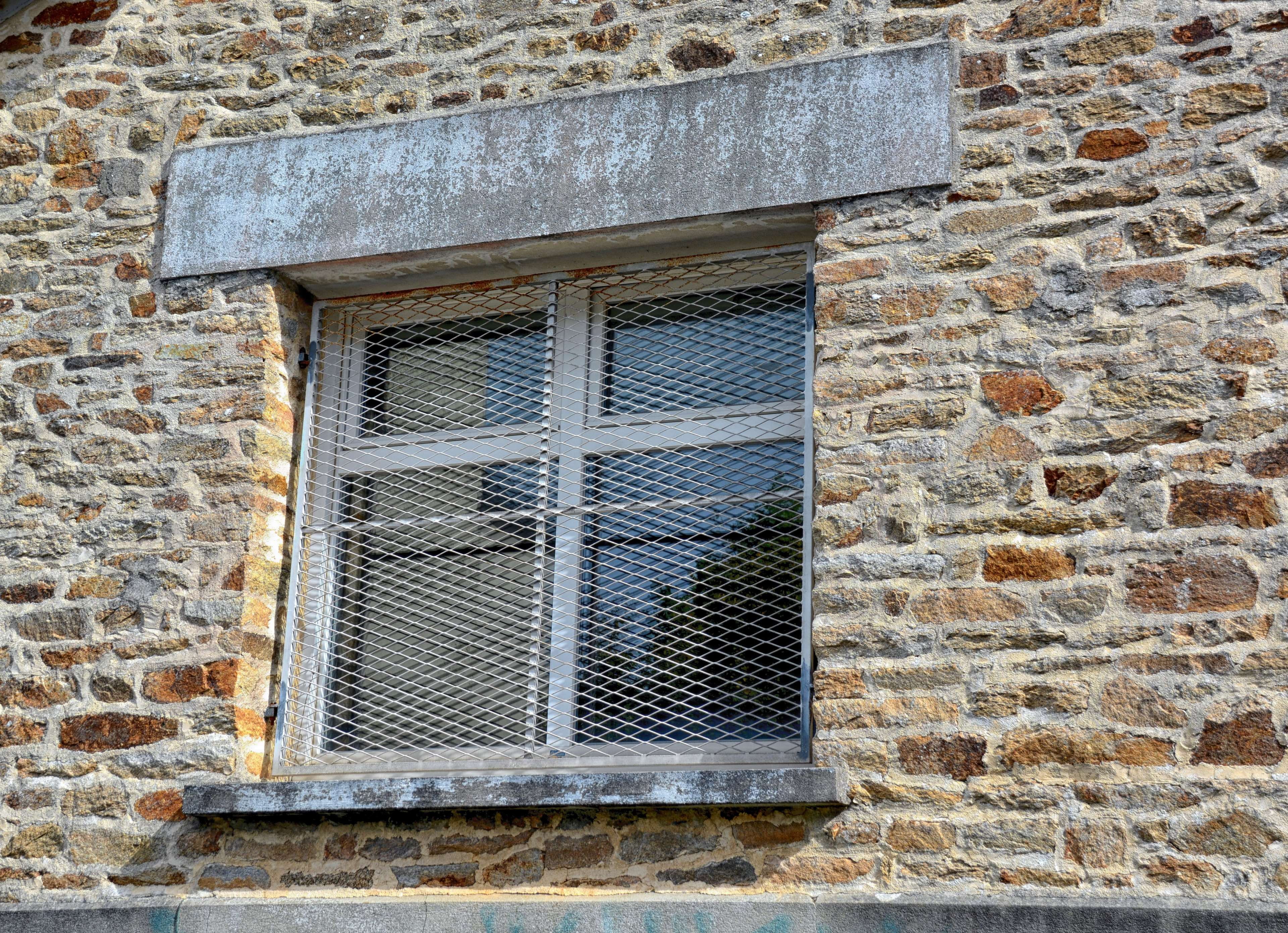 stone wall, brick, building exterior, day, vitres, no people, concrete, window, fenetre, maison en pierre, pattern, brick wall, 4K, wall - building feature, HD Wallpaper