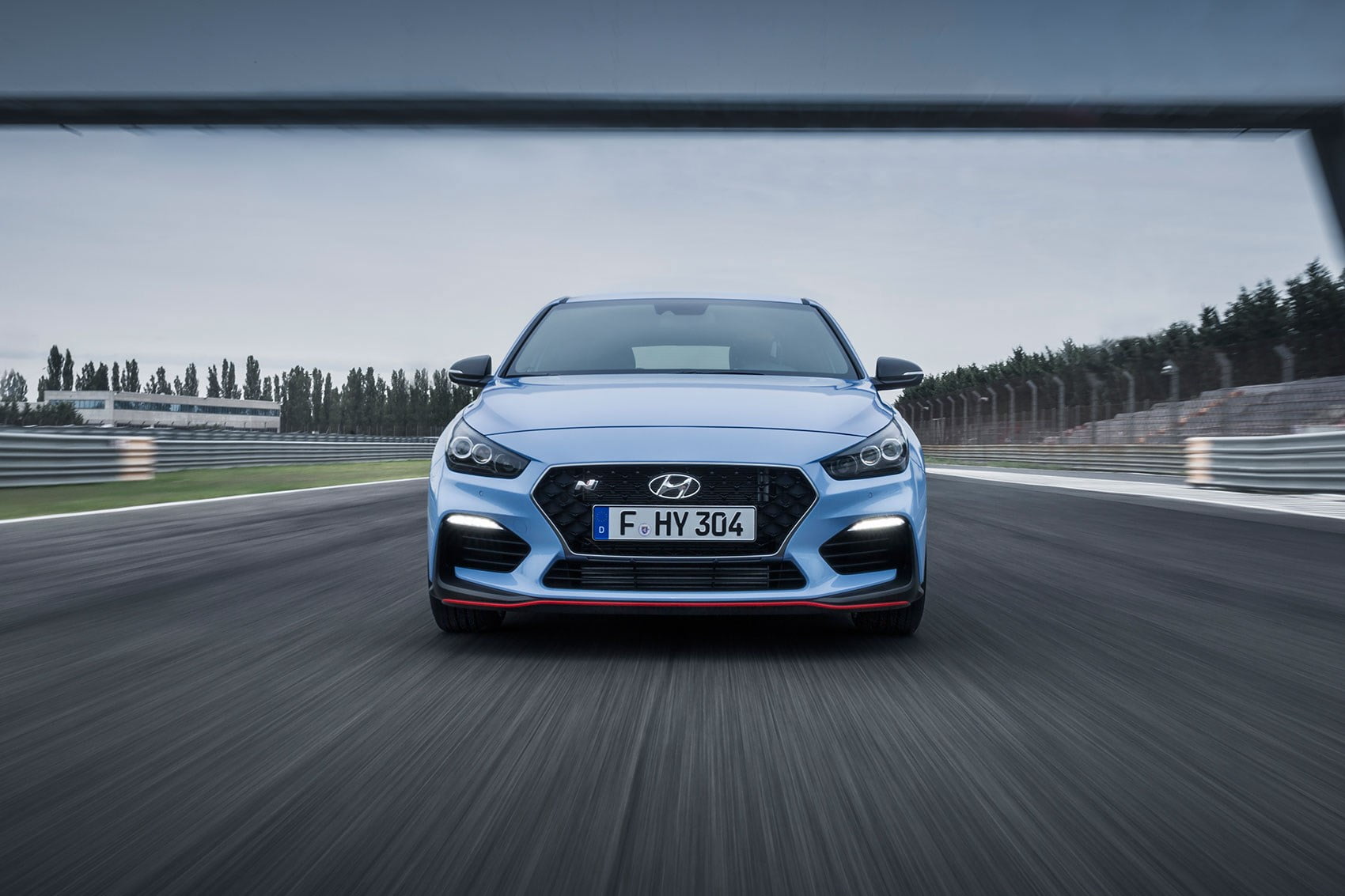 i30N, blurred motion, tree, day, city, motion, mode of transportation, driving, sports race, land vehicle, sky, on the move, nature, car, hot hatch, Hyundai, HD Wallpaper