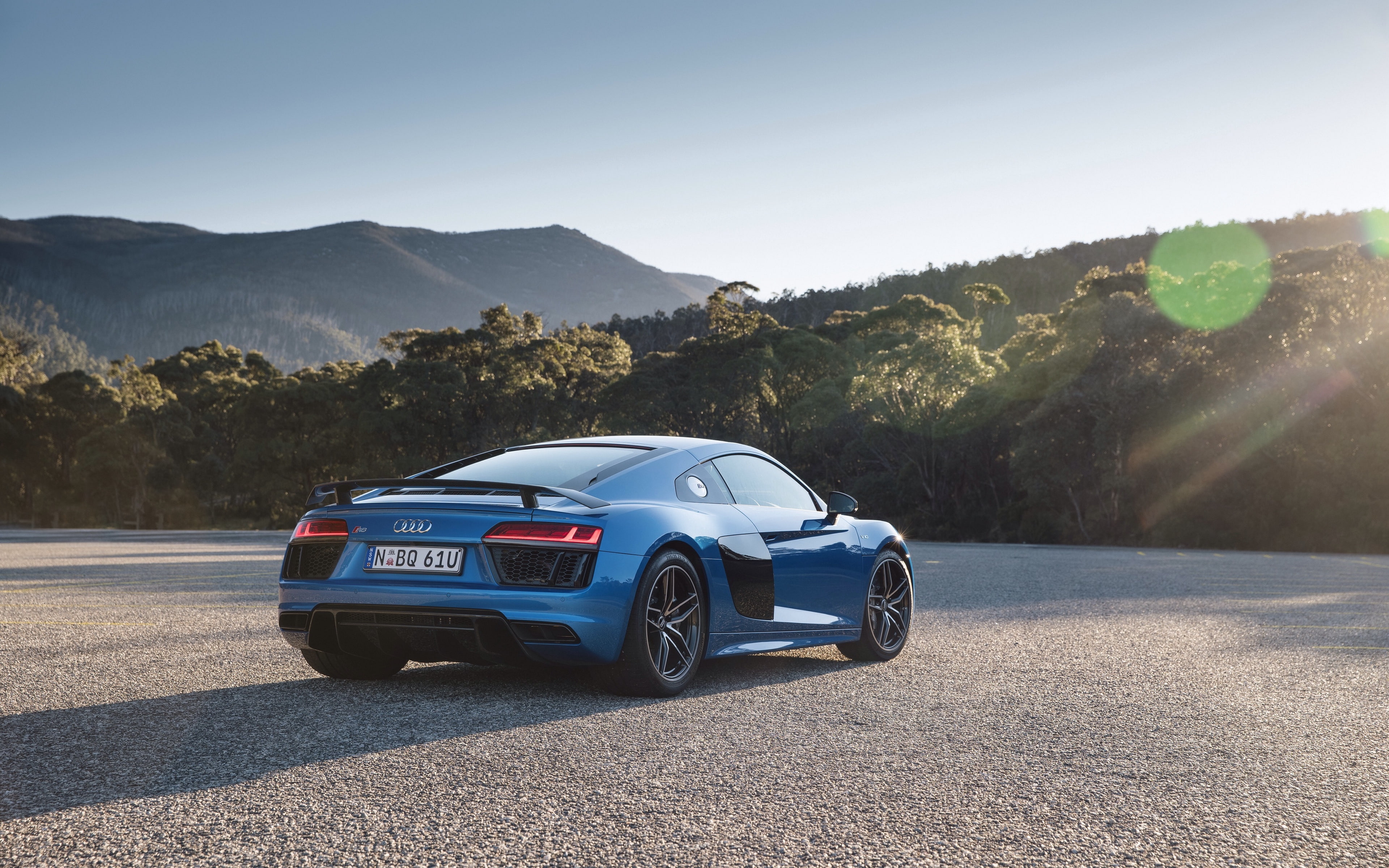 nature, day, mountain, car, motor vehicle, luxury, mountain range, mode of transportation, outdoors, road trip, concept car, sunny, land, no people, 4K, HD Wallpaper