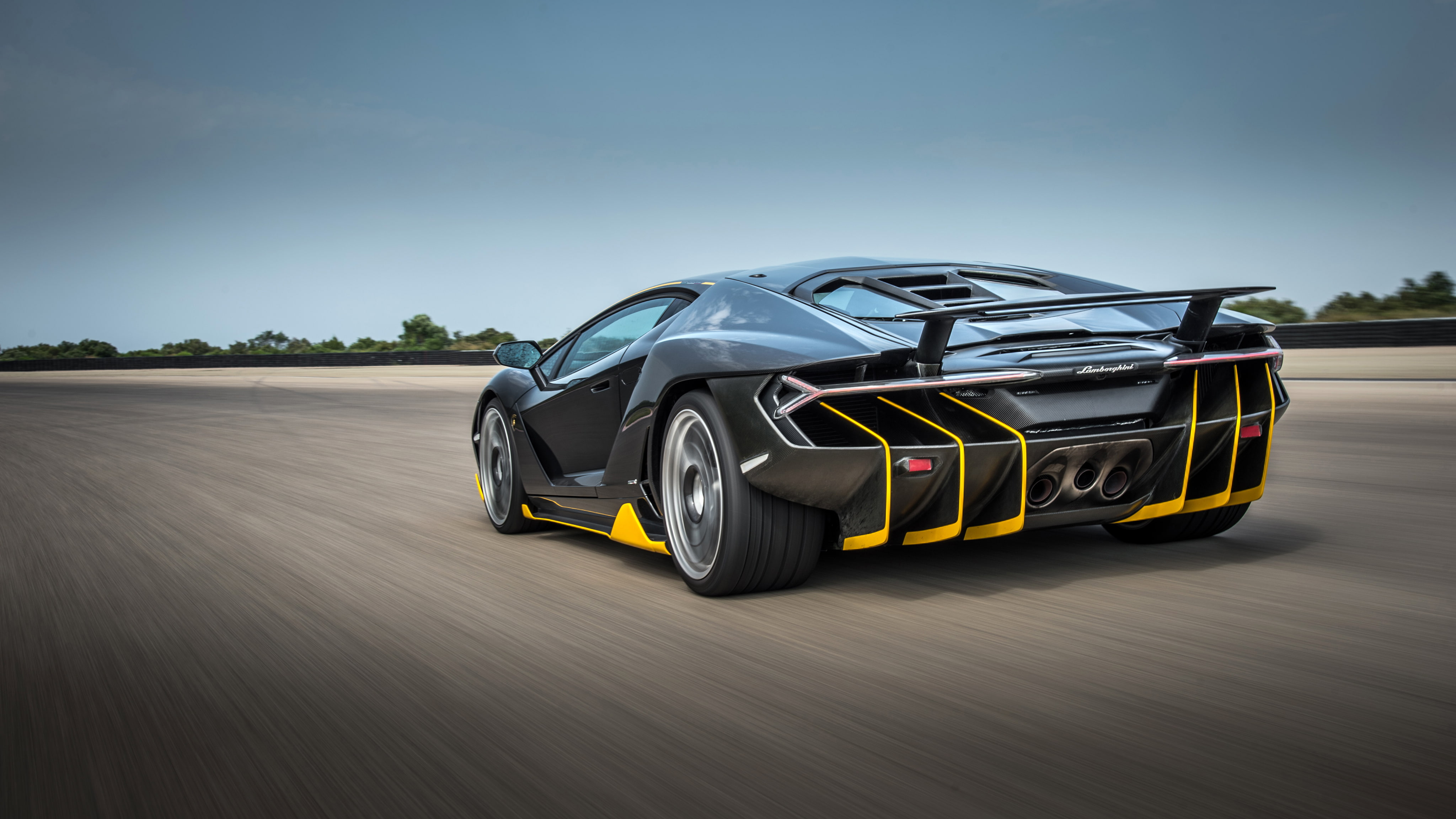 Rear view, 4K, 4K, Lamborghini Centenario, Lamborghini, HD Wallpaper