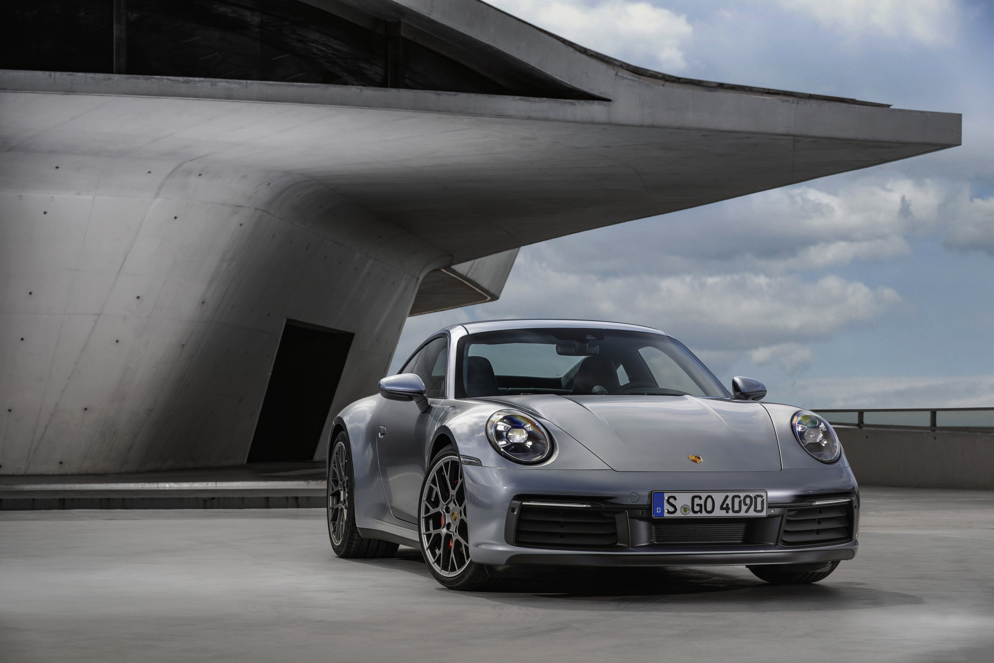4K, Carrera 4S, 2019, the building, Porsche, 911, coupe, 992, HD Wallpaper