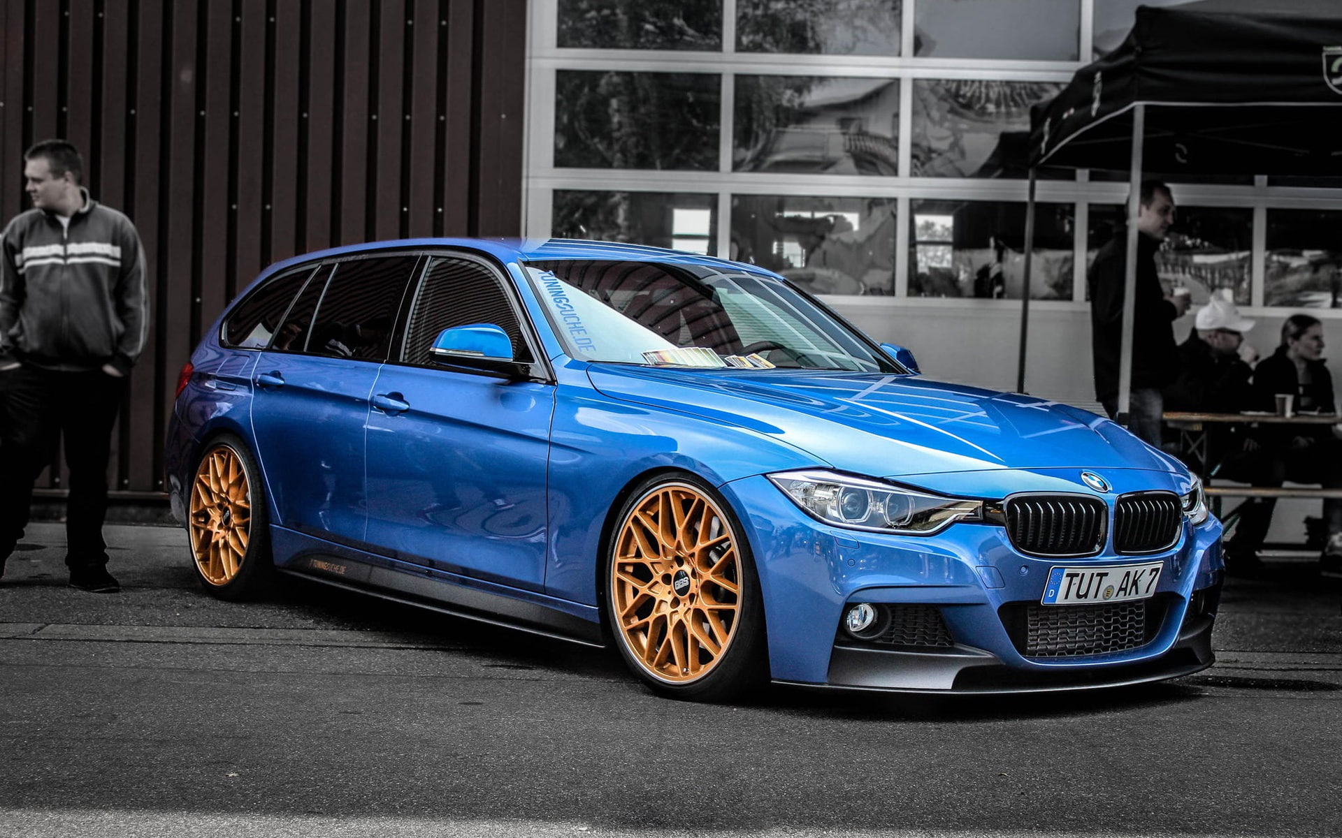 Blue, d, View, f, Car, 1080P, BMW, Side, HD Wallpaper