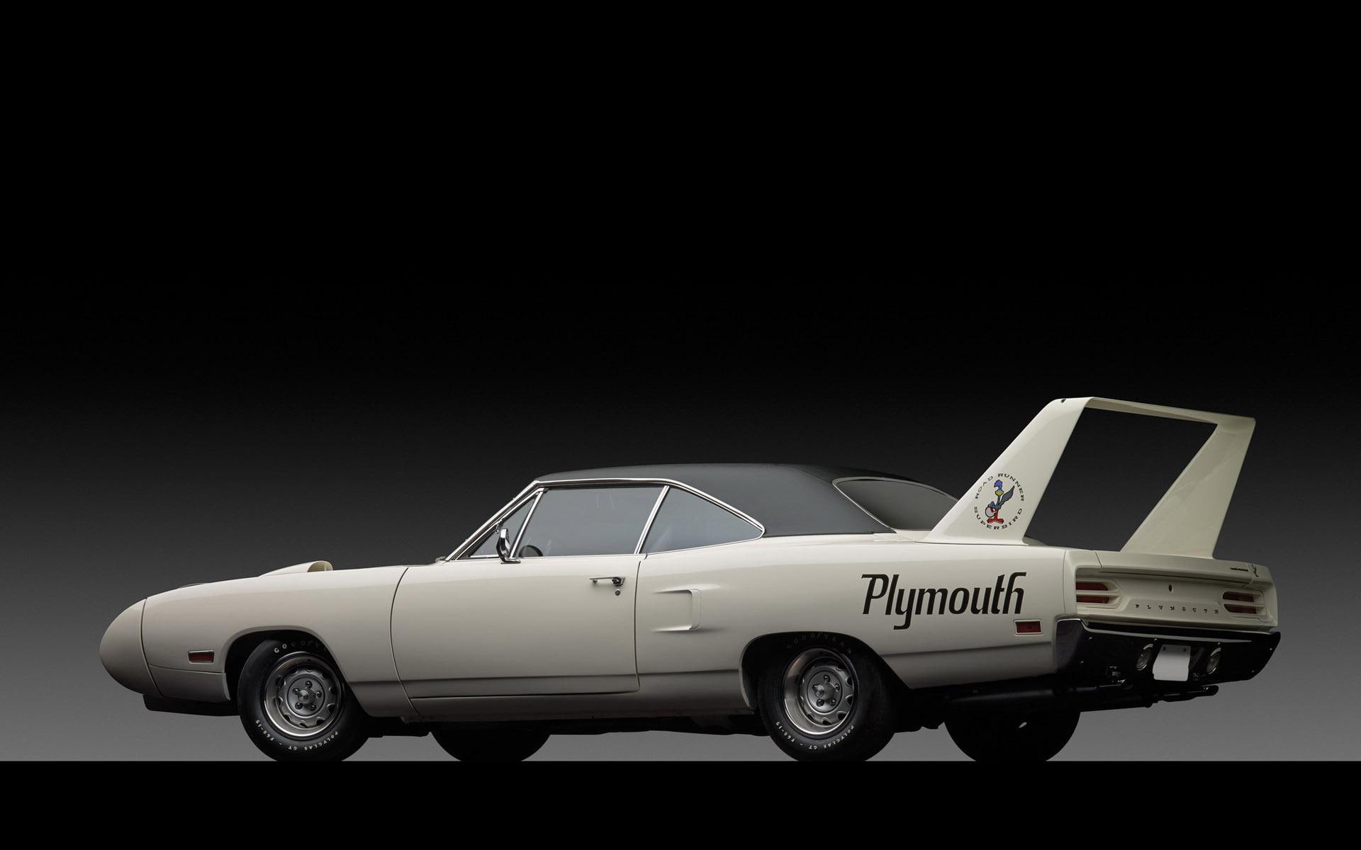 road, coupe, 1920x1200, runner, classic, 1080P, superbird, plymouh, white, plymouth superbird, cars, plymouth, HD Wallpaper